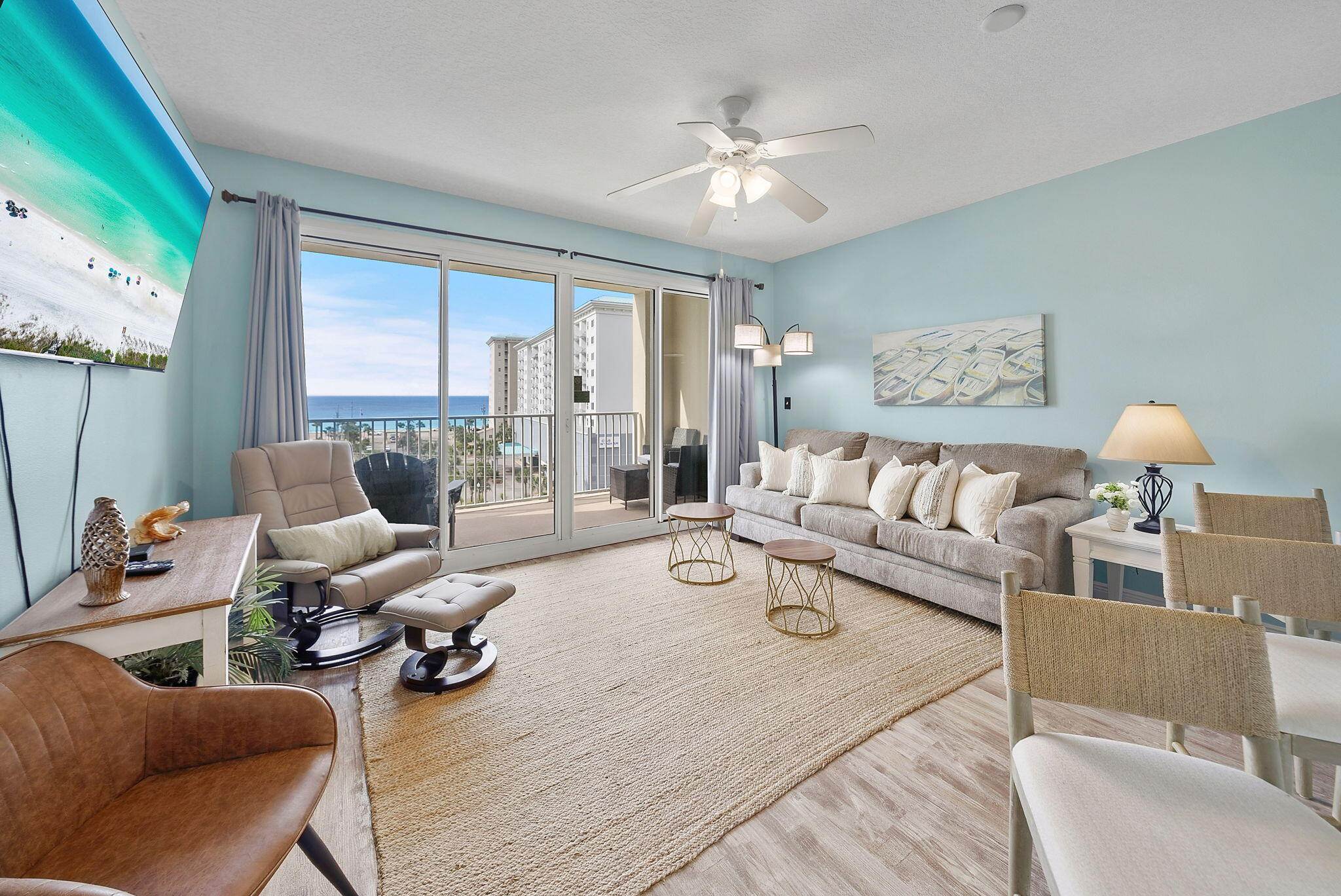 Welcome to Ariel Dunes at Seascape Resort! This 6th-floor 1-bedroom, 1.5-bath condo with hallway bunk beds offers stunning Gulf and lake views from your private balcony, perfect for enjoying breathtaking sunsets over the Emerald Coast. The open-concept layout is designed for both comfort and functionality, featuring a spacious living area, well-appointed kitchen, and a large primary suite. The built-in bunk nook and additional half bath provide added flexibility for guests and maximize rental appeal.

This unit presents an excellent investment opportunity with strong rental potential, projected to generate approximately $35,000-$40,000 annually depending on management and usage.

Ariel Dunes residents enjoy resort-style amenities including two large pools, a fitness center, on-site dining.