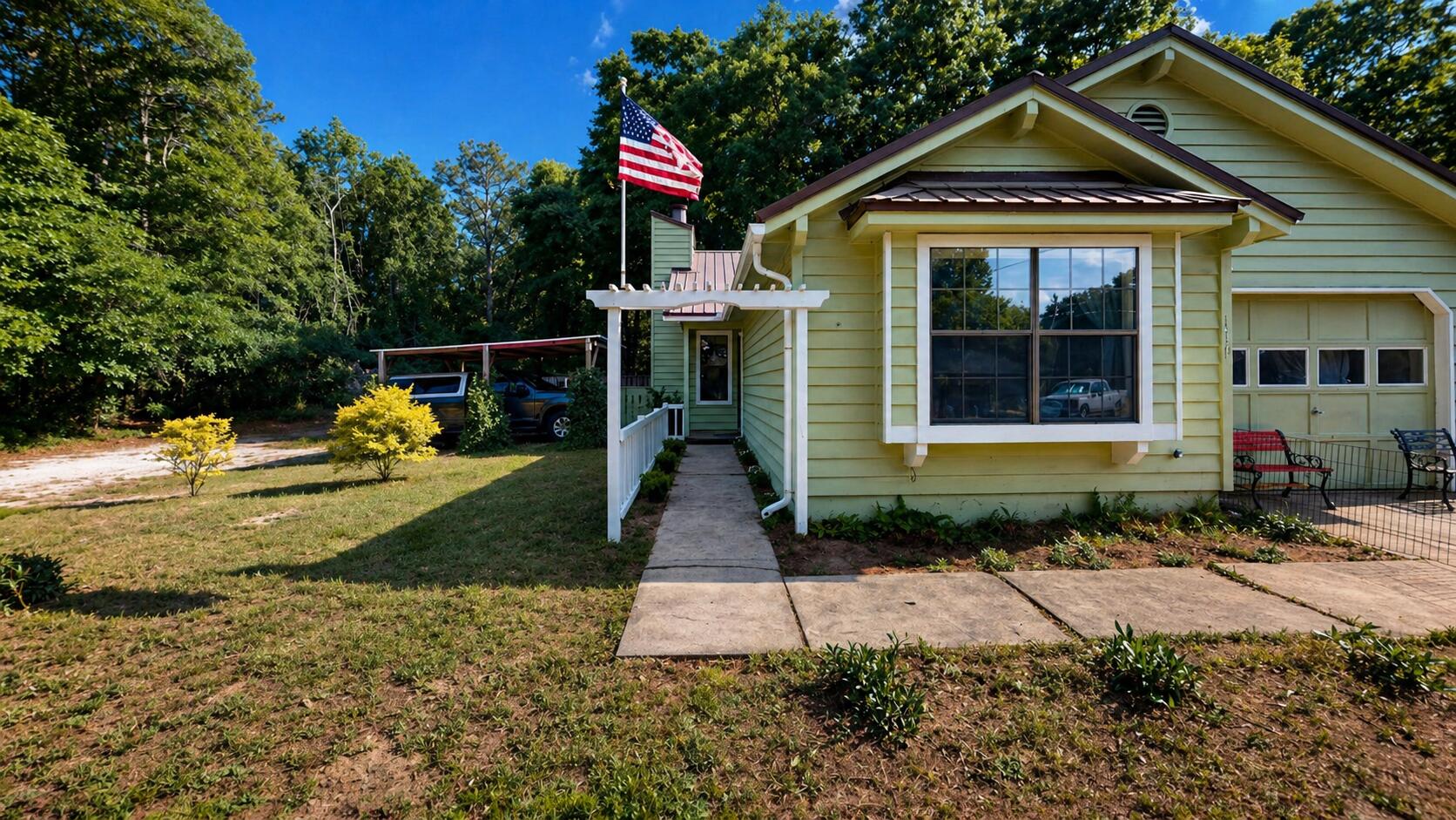 Move-in ready 3-bedroom, 2-bath home situated on a corner lot, offering a functional layout and recent updates throughout. Interior improvements include updated flooring and renovated showers, providing a clean, modern feel.

Home has a 50-year metal roof, a new HVAC system installed in September 2025, and a new water heater installed in March 2026.

The exterior features a fenced backyard with mature shade along with a storage shed for additional space. A carport and one-car garage provide ample parking and storage options.