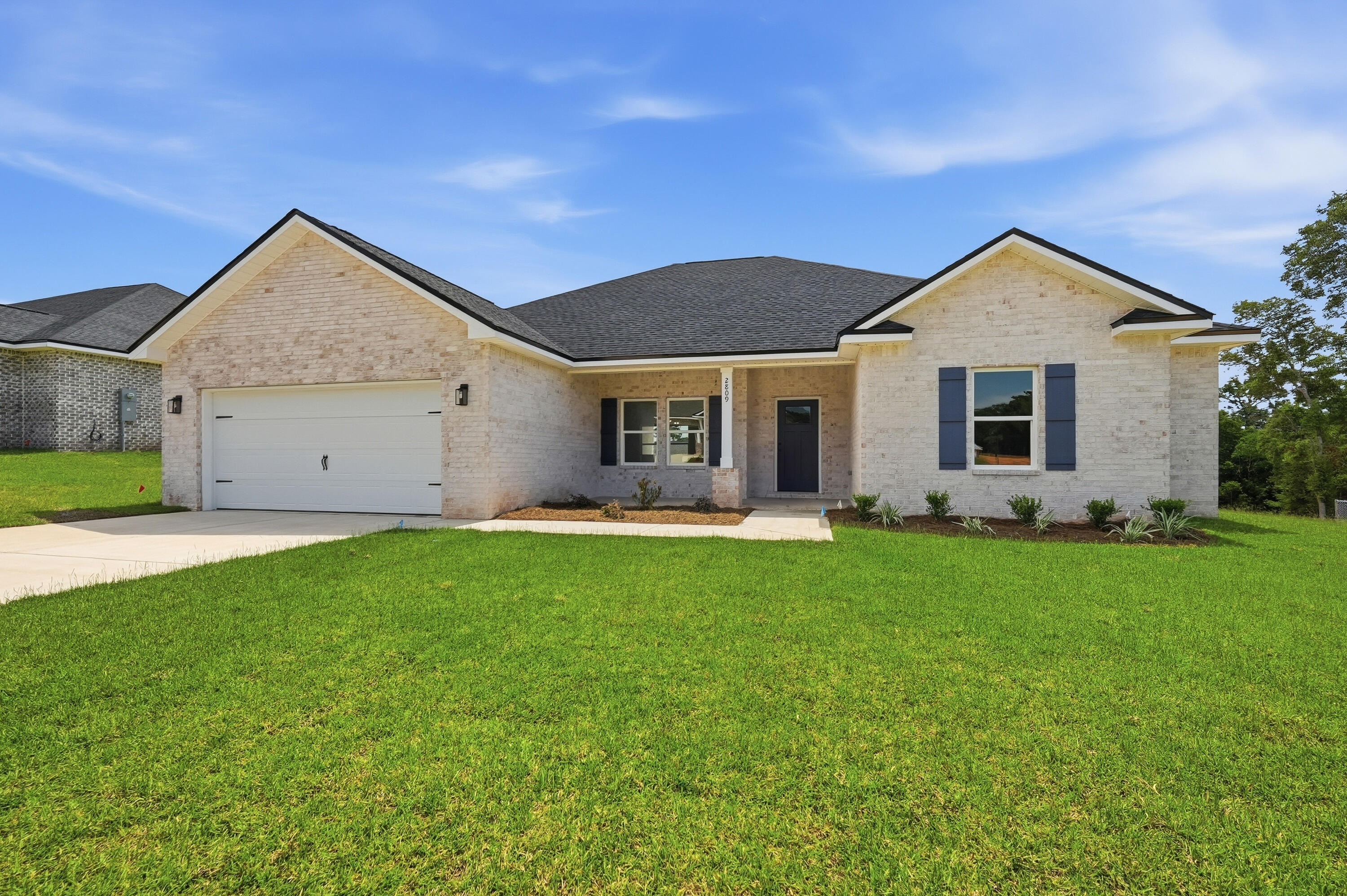 NEED 5 BEDROOMS & 3 FULL BATHROOMS?  Then the ''Dalton'' CONSTRUCTION COMPLETE - CONVENIENTLY LOCATED ''Barton's Bend S/D just off Airport Rd.  So conveniently to schools/shopping/banks/post office.  Split BR design, owner's bath offers soaking tub, tiled shower, his/her vanities & walk-in closet.  NO CARPET - easy care Vinyl Plank flooring throughout.  Dining area, work island w/bar seating, walk-in pantry, raised ceiling family gathering space opens to entertaining size covered back porch.  All brick construction, finished garage, landscaped yard w/sprinkler system.  Seller will contribute up to $12,000 towards buyers closing costs (call for details).  Photos of similar sold home, elevation will vary, interior/exterior colors & finishes will vary.