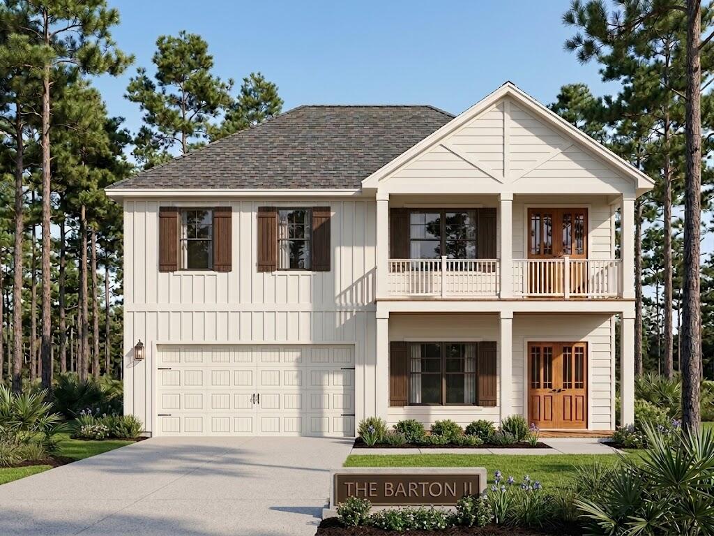 Step into the Barton II by Valor Communities, a warm, inviting haven beautifully designed for your family. The main living area flows seamlessly from a cozy family room into a bright dining space and a gourmet kitchen with a central island. A main-floor bedroom provides a welcoming retreat for guests, tucked near a private office and mudroom. Upstairs, the primary suite serves as a personal sanctuary, complete with a sitting area and spa-like bath. Two additional bedrooms, two full baths, and a spacious loft opening to a lovely upper porch complete this exceptional layout. Visuals feature a similar home for inspiration. Pricing is the base starting point; final price varies based on selected features. Bear Creek is a gated, master-planned community with resort-style pool, tennis courts, pickleball courts, and basketball courts, workout room, and playground.