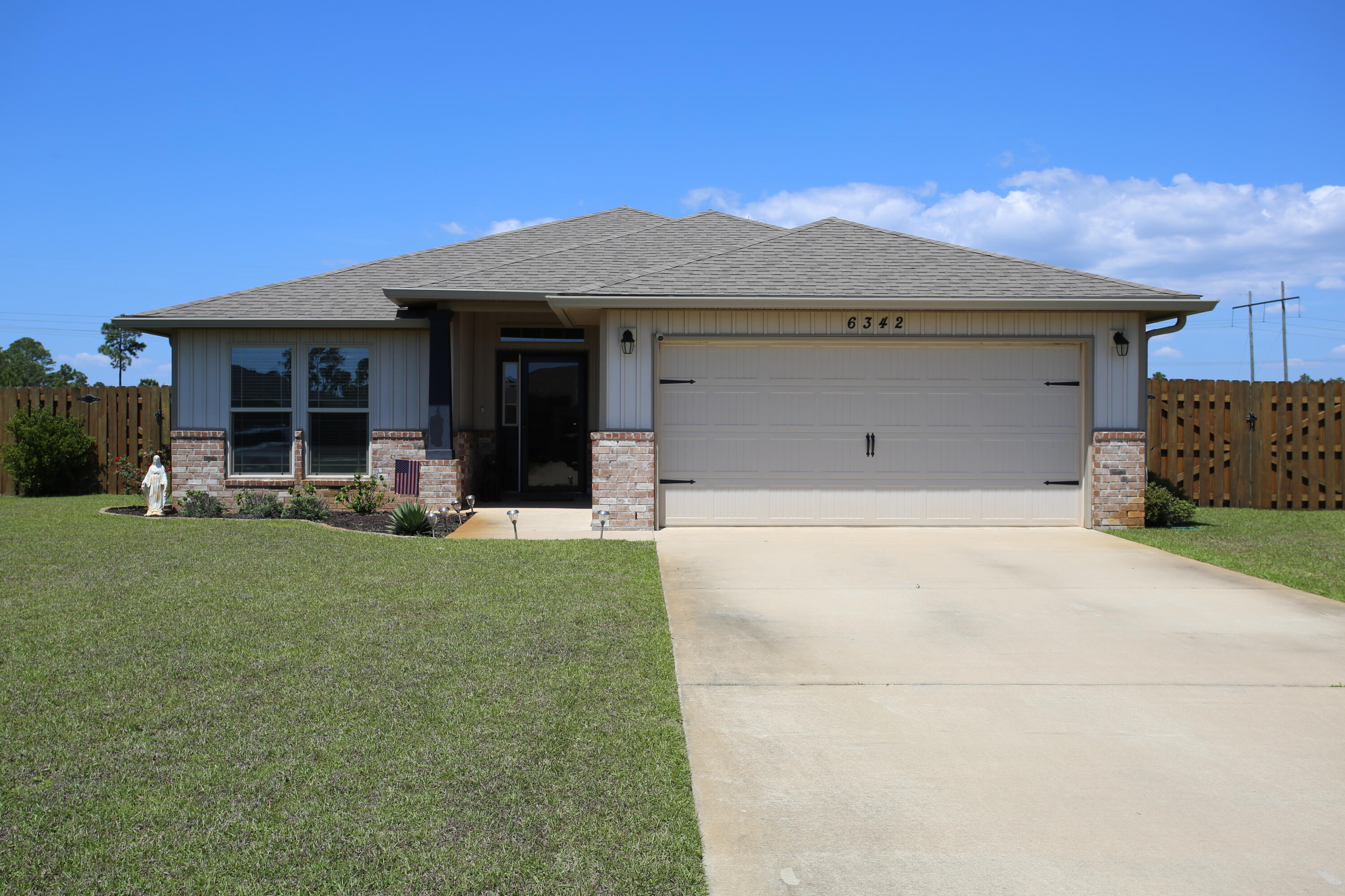 Welcome home to this well-maintained Gulf Breeze rental in a quiet, family-friendly neighborhood just minutes from Navarre Beach and Hurlburt Field. This spacious home features an open-concept living area, a functional kitchen with ample cabinet space, and comfortable bedrooms with great natural light. Enjoy a private backyard--perfect for relaxing or entertaining--plus a garage for added convenience. Located near top-rated schools, shopping, and dining, this home offers the perfect balance of comfort and convenience. Pets may be considered. Available now--don't miss this opportunity!