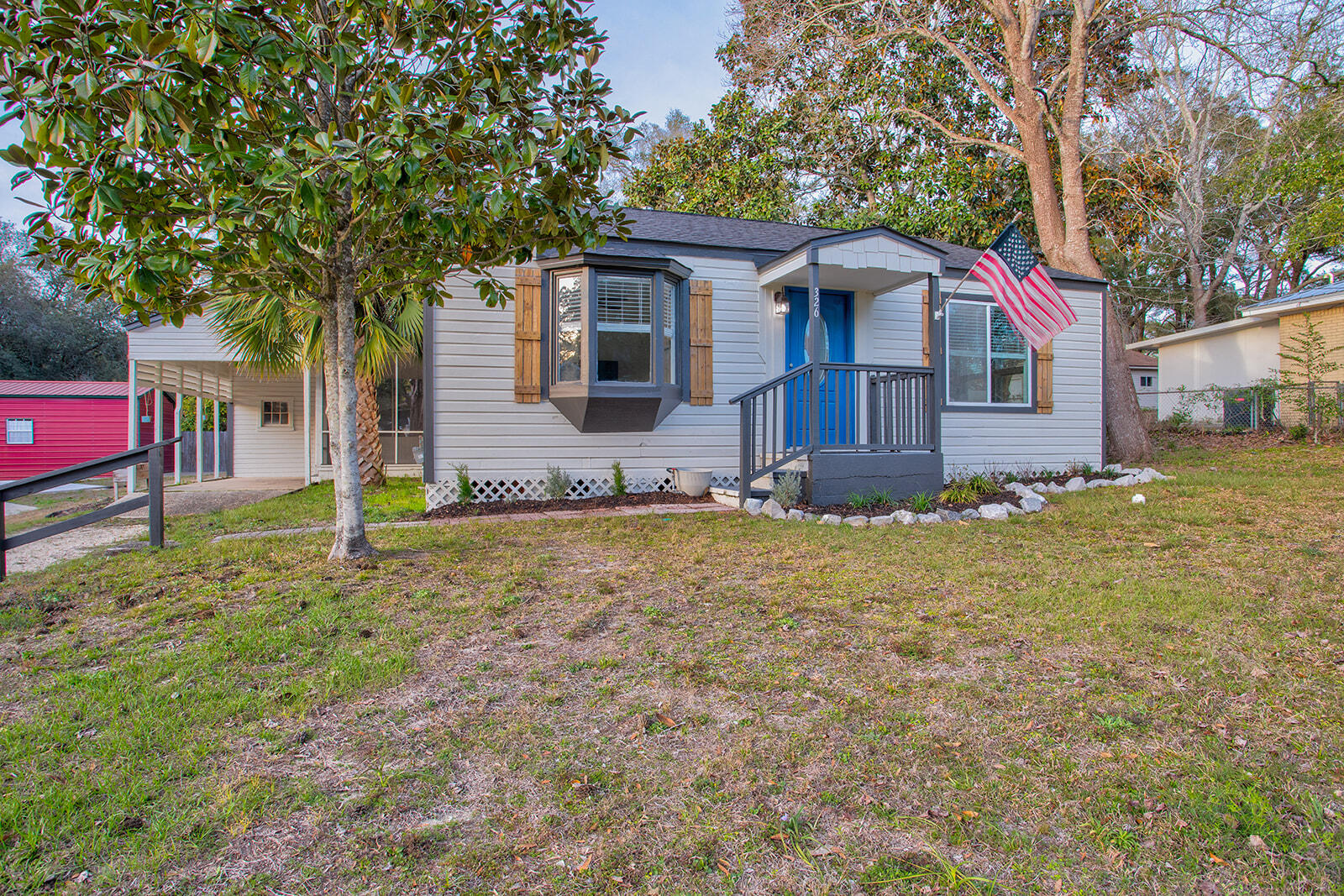 Welcome to your Florida cottage in the heart of Valparaiso, just minutes from Eglin Air Force Base, Niceville, and local parks and waterfront areas. This charming home sits on a large lot, offering space, privacy, and flexibility that is hard to find at this price point.

Inside, the home features updated flooring, a functional kitchen, and comfortable living spaces designed for easy, low-maintenance living. A newer roof and tankless water heater add efficiency and peace of mind, while the attached carport and storage area provide additional convenience.

One of the best features of this property is the outdoor space. The large yard offers room for gardening, pets, entertaining, or future expansion. The screened porch creates the perfect spot for morning coffee or relaxing evenings.

This