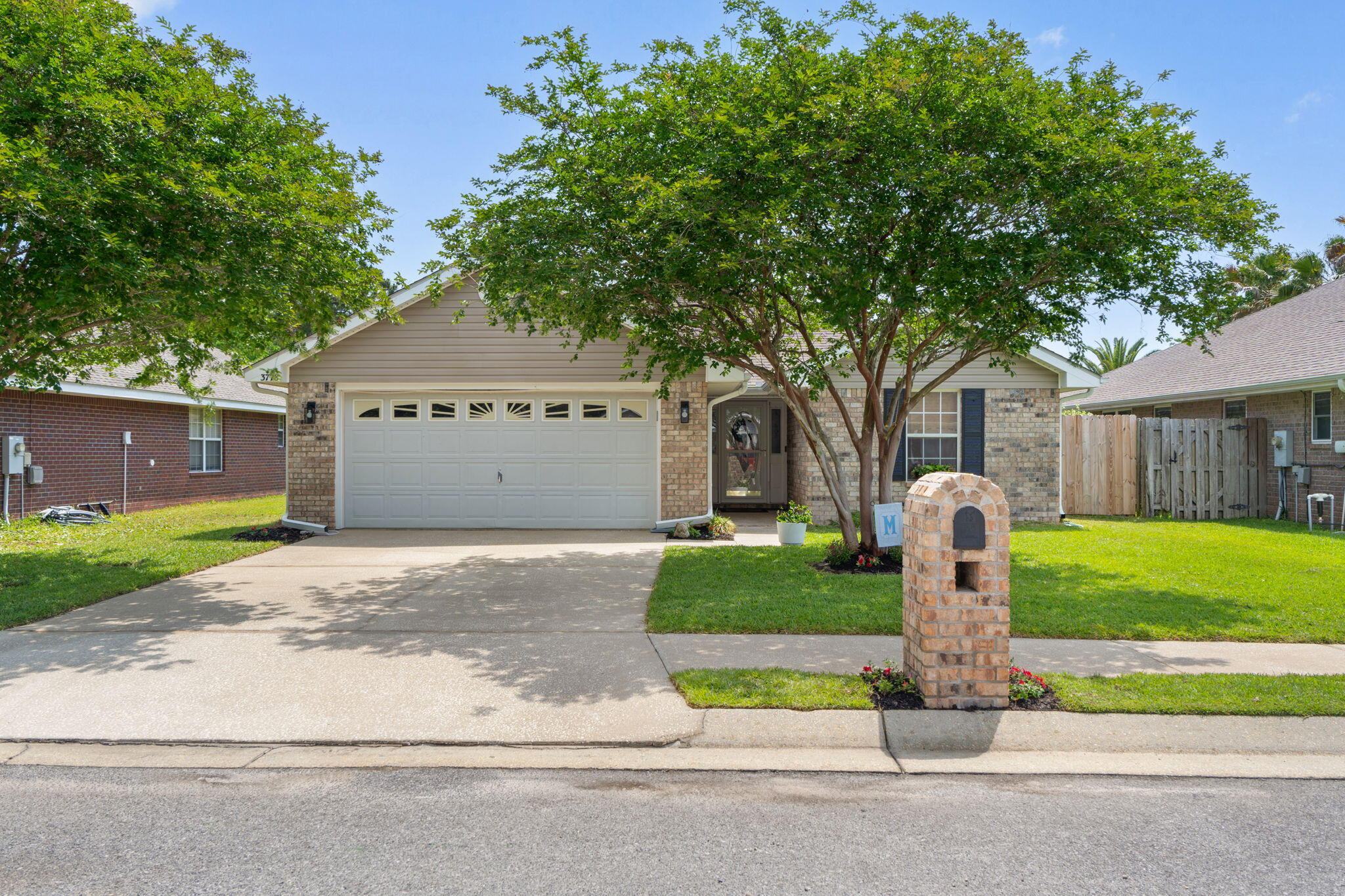 Welcome to this move-in ready 4-bedroom, 2-bathroom home perfectly situated on a quiet cul-de-sac in a highly desirable location. Just walking distance from shopping, dining, and everyday conveniences like Tiger Point Sports Park, this home offers both comfort and convenience.
Inside, you'll find fresh new paint throughout, creating a bright and inviting atmosphere. The spacious layout is ideal for families or entertaining, with a well-appointed kitchen featuring brand-new appliances and plenty of cabinet space.
Major updates have already been taken care of, including a newer roof and newer hot water heater--giving you peace of mind for years to come.
Step outside to enjoy beautifully maintained landscaping that adds to the home's curb appeal and provides a welcoming outdoor space. With its ideal location, thoughtful updates, and move-in ready condition, this home is one you don't want to miss. Schedule your showing today!