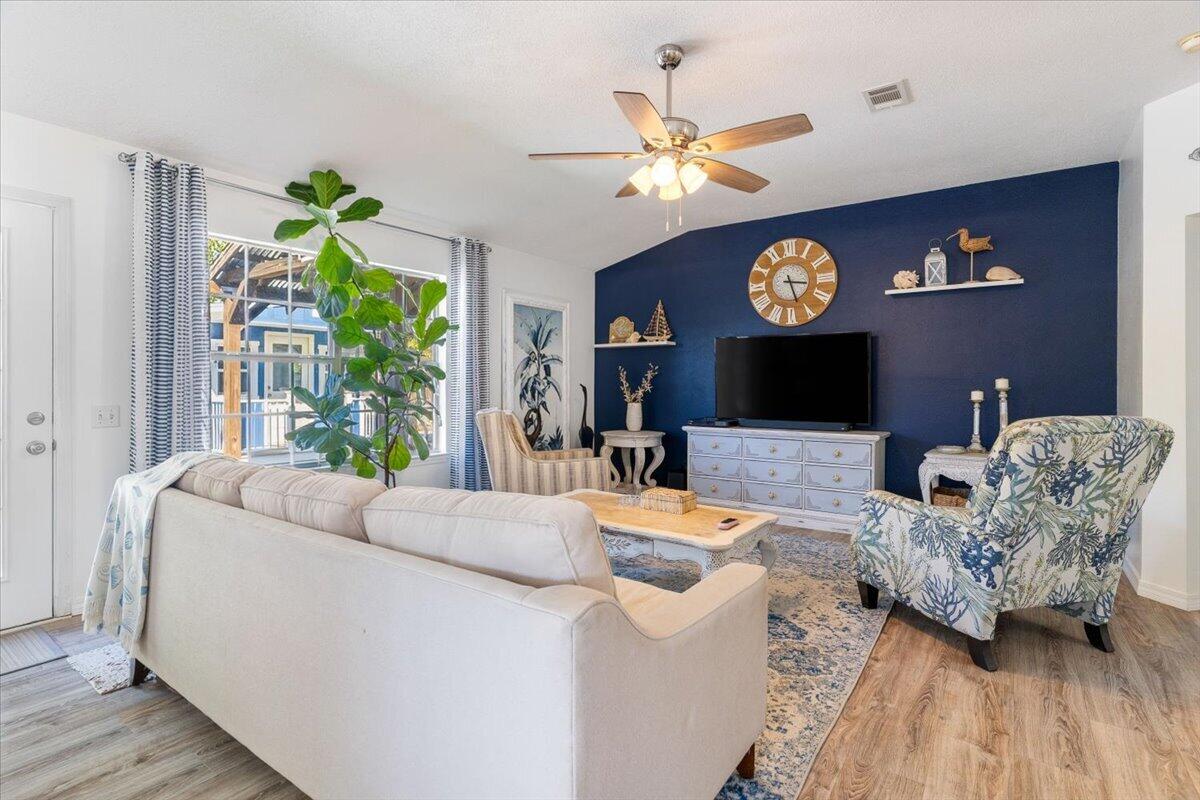 Welcome to your beautifully updated modern Florida cottage where style, comfort, and outdoor living come together seamlessly. This charming 3-bedroom, 2-bath home has been thoughtfully and eloquently renovated, showcasing all-new countertops, designer vanities, updated hardware, and carefully curated finishes throughout. Step inside to discover luxury vinyl plank flooring flowing throughout the entire home-no carpet anywhere--creating a clean, cohesive, and low-maintenance living space. The open and inviting layout offers both functionality and warmth, perfect for everyday living or entertaining guests. Outdoors, the property truly shines. Enjoy your private backyard retreat featuring a covered back porch ideal for relaxing mornings or evening gatherings, alongside a beautifully maintained above-ground pool ready for those warm Florida days. The finely landscaped yard adds curb appeal and a sense of tranquility, while the heated and cooled outdoor building provides the perfect flex space for a home office, gym, workshop, or guest overflow. This move-in ready cottage blends modern upgrades with classic Florida charm offering a lifestyle that's as comfortable as it is stylish. Please call the owner directly for all showings and additional information Larry Olsen (850) 376-9401. *Certain items DO NOT convey, ask for details!