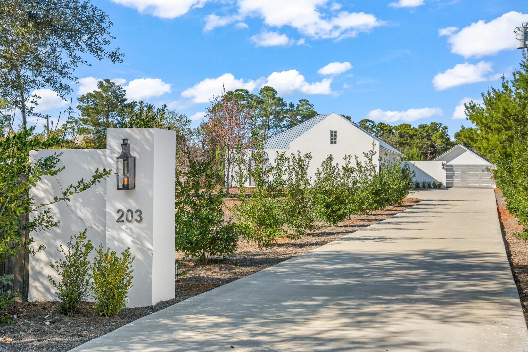Presenting a rare and exclusive look at this highly customized 2023-built home in Inlet Beach. Set at an approximate elevation of 28 feet for this 0.48 acre property. The 1,800 square foot residence was thoughtfully constructed with precision engineering to meet the demands of ''off-grid'' living. With only one owner and no HOA, this non-rental home has been meticulously maintained to meet the needs of the most sophisticated clientele.
