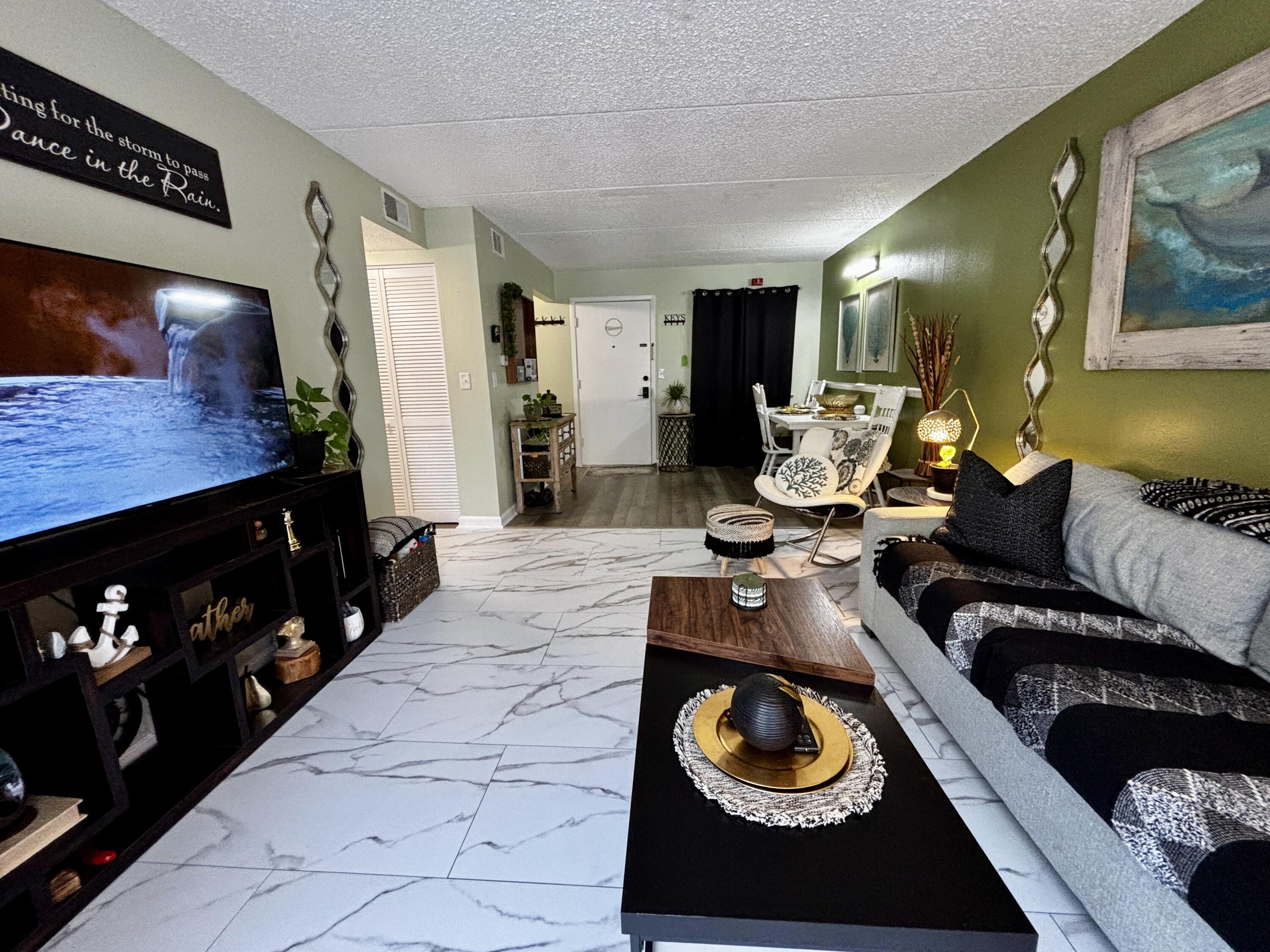 Sellers need a bigger place so this condo is priced for a quick sale! The Cedars D204 is a 1 bedroom/1 bathroom condo located on the Santa Rosa Sound in Mary Esther. This condo has been recently renovated with new paint, new large format vinyl flooring, new ceiling fan and light fixtures, new toilet and vanity in the bathroom, new refrigerator, and a new oven. 
The Cedars allows pets and short term rentals! The property has several large mature cedar and oak trees and a pool with water views of the sound. The onsite laundry facility is large and spacious.
The Cedars buildings are currently undergoing renovations so now is the time to get in on this great price and see your equity increase quickly!
