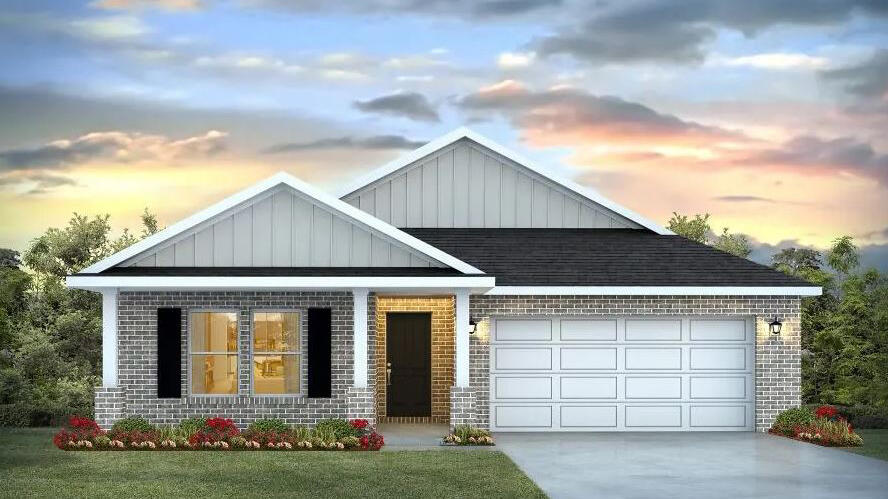 Patriot Ridge offers residents: Community Pool/Cabana, sidewalks, underground utilities & more. The Creekside model is a spacious and desirable open concept floorplan, built-in lighting and a fabulous layout for relaxed living featuring 5 bedrooms, 3 bathrooms, 2-car garage, and the 'Smart Home Connect 'System with a variety of convenient Smart Home devices you will love. Spacious Great Room and dining area is open to the kitchen and lots of windows for natural lighting. The well-designed open kitchen includes stainless steel appliances, a smooth-top range, built-in microwave, gorgeous quartz countertops, quiet dishwasher, corner pantry, island bar, eye-catching wood-look flooring, and plush carpet in the bedrooms.