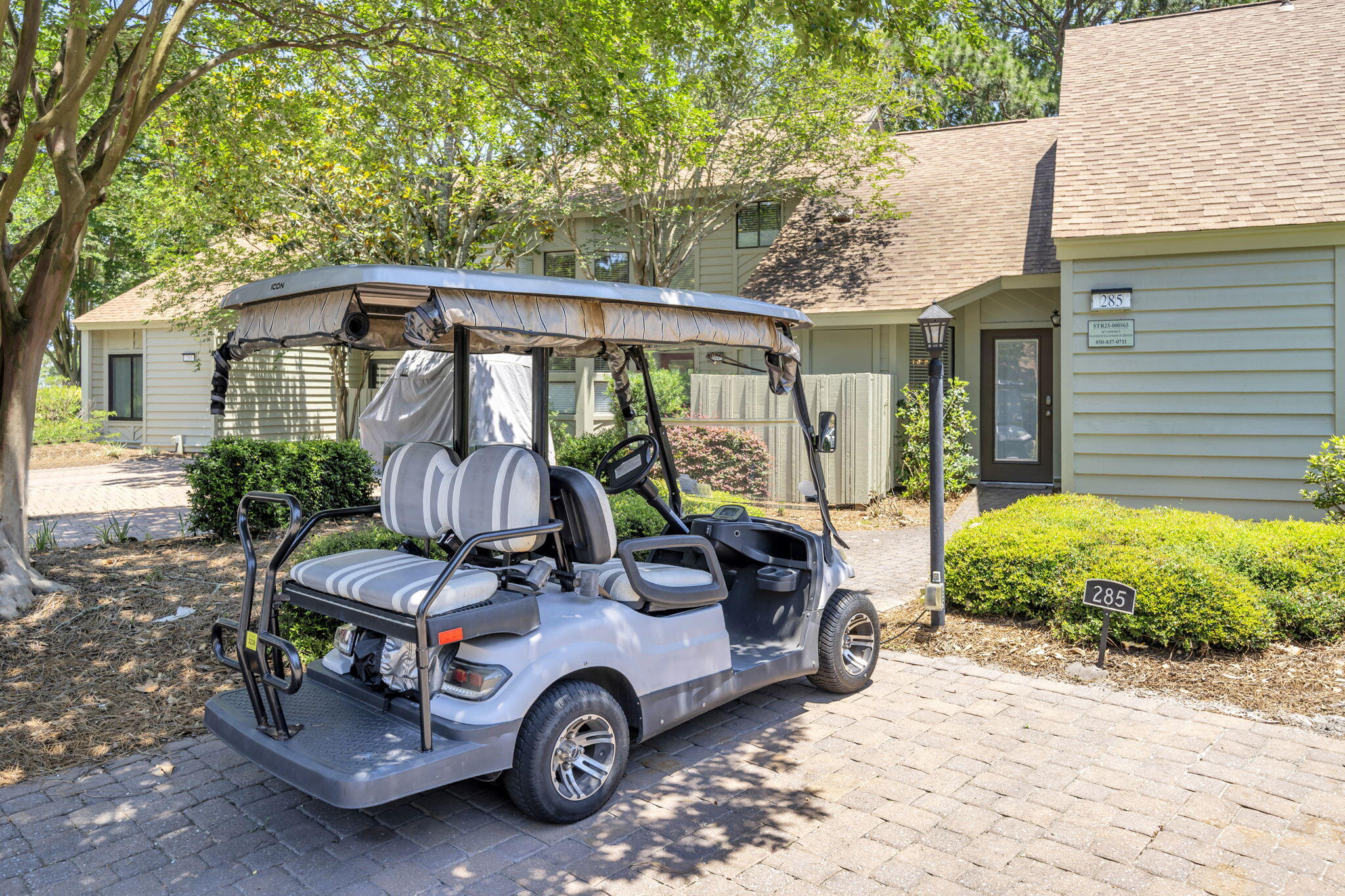 Turnkey Sandestin vacation home with TWO main-level suites, golf-cart access to the beach, and over $36,000 in recent annual rental revenue inside the highly desirable Fairways community at Sandestin Golf and Beach Resort. Unlike many high-rise resort condos, this low-density cottage-style townhome offers a quieter, more residential ownership experience surrounded by lush landscaping, manicured fairways, and peaceful lake views.

Designed for buyers who want both personal enjoyment and rental income, the layout is exceptionally functional for multi-generational families and longer stays. The primary suite and junior suite are both located on the main level, each with its own private bath, eliminating the need to constantly navigate stairs. Upstairs loft with additional 3/4 bath creates flexible space for guests, kids, office, media room, or bonus sleeping area.

Rental revenue has continued improving following recent updates, generating $31,921 in 2024, $36,845 in 2025, and already $34,557 year-to-date for 2026. The kitchen and downstairs bathrooms were updated in 2022, while the property was refreshed in 2024 with new paint, décor, and furniture upgrades.

Sold fully furnished and turnkey including furniture, artwork, kitchen items, golf cart, and premium rust-resistant patio dining set. Owners enjoy deeded beach access, heated community pool, golf-cart connectivity throughout the resort, and convenient access to Baytowne Wharf, golf, marina, dining, shopping, tennis, and entertainment.

One of the biggest advantages of ownership at The Fairways is the ease of living compared to larger resort-style condo buildings. Front-door parking, screened outdoor living, lower-density surroundings, and golf-cart accessibility create a true vacation-home feel rather than a transient hotel-style environment.

This Sandestin vacation rental property is ideal for buyers seeking a second home in Miramar Beach that can also generate short-term rental income. The flexible floor plan works exceptionally well for families, entertaining, and mixed personal/rental use.

Located within one of Sandestin's most established cottage-style neighborhoods, owners enjoy access to the beach, golf courses, tennis, marina, restaurants, shopping, and entertainment -- all connected by golf-cart paths throughout the resort.

Strong community reputation, warrantable financing eligibility, and turnkey condition further enhance the property's long-term appeal as both a lifestyle purchase and investment opportunity.

*Seller is a licensed Realtor in Florida(and Colorado)*
**HOA Fees $315 Monthly for Fairways, $492.10 quarterly for Master**