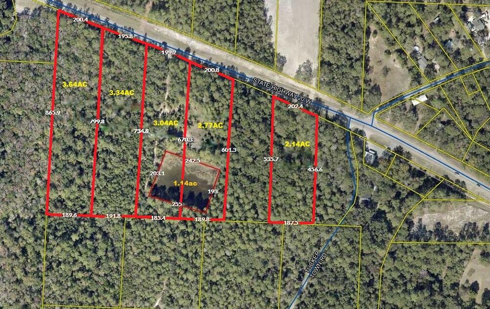 Premier commercial development opportunity in the heart of Freeport's explosive growth corridor. Parcel pricing ranges from $675,000 to $850,000, this assemblage consists of five separately available or combinable commercial-zoned parcels fronting Highway 20 W, ranging from approximately 2.14 acres to 3.64 acres. Positioned only 1.4 miles west of the major US Highway 331 intersection, the properties offer exceptional visibility, accessibility, and development flexibility within one of Walton County's fastest-growing commercial and residential expansion areas. The corridor between Hammock Bay and US 331 is experiencing substantial new residential, commercial, office, medical, and mixed-use development activity, making these parcels ideally suited for retail centers, professional office, restaurants, convenience retail, service-oriented businesses, flex space, or mixed commercial concepts. The parcels are located directly across from a newly developing office complex and benefit from strong traffic exposure along the rapidly expanding Highway 20 corridor.
The surrounding area includes extensive new residential communities and proximity to Freeport Elementary School, Freeport Middle School, and Freeport High School, creating strong demographics and long-term demand drivers. The availability of multiple contiguous parcels also creates the opportunity for larger-scale assemblage planning, phased development, or investment hold strategies.
  Buyer to verify data for its own use.