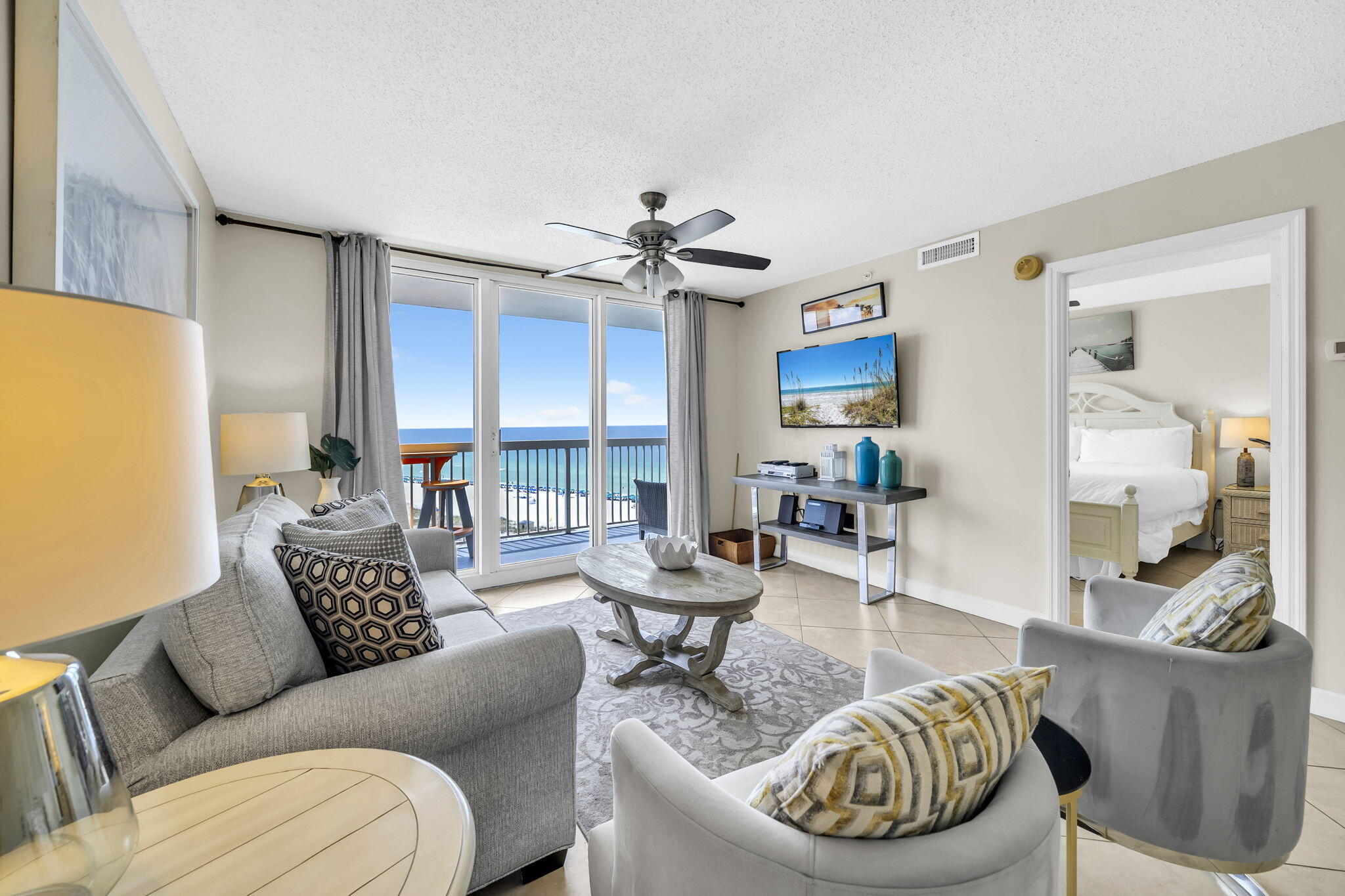Gulf views, proven rental performance(53k), and turnkey convenience come together in this 10th-floor 2BR/2BA at Pelican Beach Resort. Step onto the oversized private balcony and take in gorgeous views of the sugar-white sand and emerald waters of the Gulf. Inside, the unit is fully furnished and rental ready, featuring granite countertops, a fully equipped kitchen with breakfast bar, and a spacious dining area with Gulf views that guests remember.

The primary suite is beachfront with a king bed, a private bath and balcony, while the second bedroom features a queen bed and a spacious, well-appointed guest bath. A queen sleeper sofa in the living area brings total occupancy to 6, the sweet spot for family bookings in this market. Three TVs, an in-unit washer and dryer, and Wi-Fi round out the guest experience. 

Pelican Beach Resort is one of Destin's most established direct beachfront resorts, and its amenity package is a major booking driver: multiple Gulf view pools, indoor/outdoor heated pool, Gulf view hot tubs, beachside tiki hut, market cafe, tennis courts, fitness center, steam room and sauna, large sundecks, and an outdoor grilling area. Centrally located near Destin's restaurants, shopping, and family attractions, this resort draws repeat guests year after year, exactly what you want as an owner.

Whether you're looking for a beach getaway that pays the bills or a pure investment play, this unit is turnkey and ready to generate income from day one.