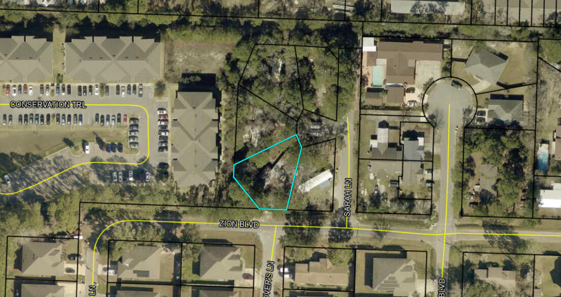 Buildable lot near the Eglin AFB back gate, Fort Walton Beach, in the Wright neighborhood. 0.2 acres, zoned residential single family, no HOA, no deed restrictions.

Mature tree canopy, quiet street, close enough to hear the jets on approach and far enough to still enjoy your coffee in peace.

Lots of newer builds and full renovations in the area; older part of town being slowly updated.

The structure on site may have already flown its last mission. Today the value's in the dirt, not the roof. Buyer to confirm demolition and new build requirements with the county.

Electric, public water, and public sewer already run to the lot.