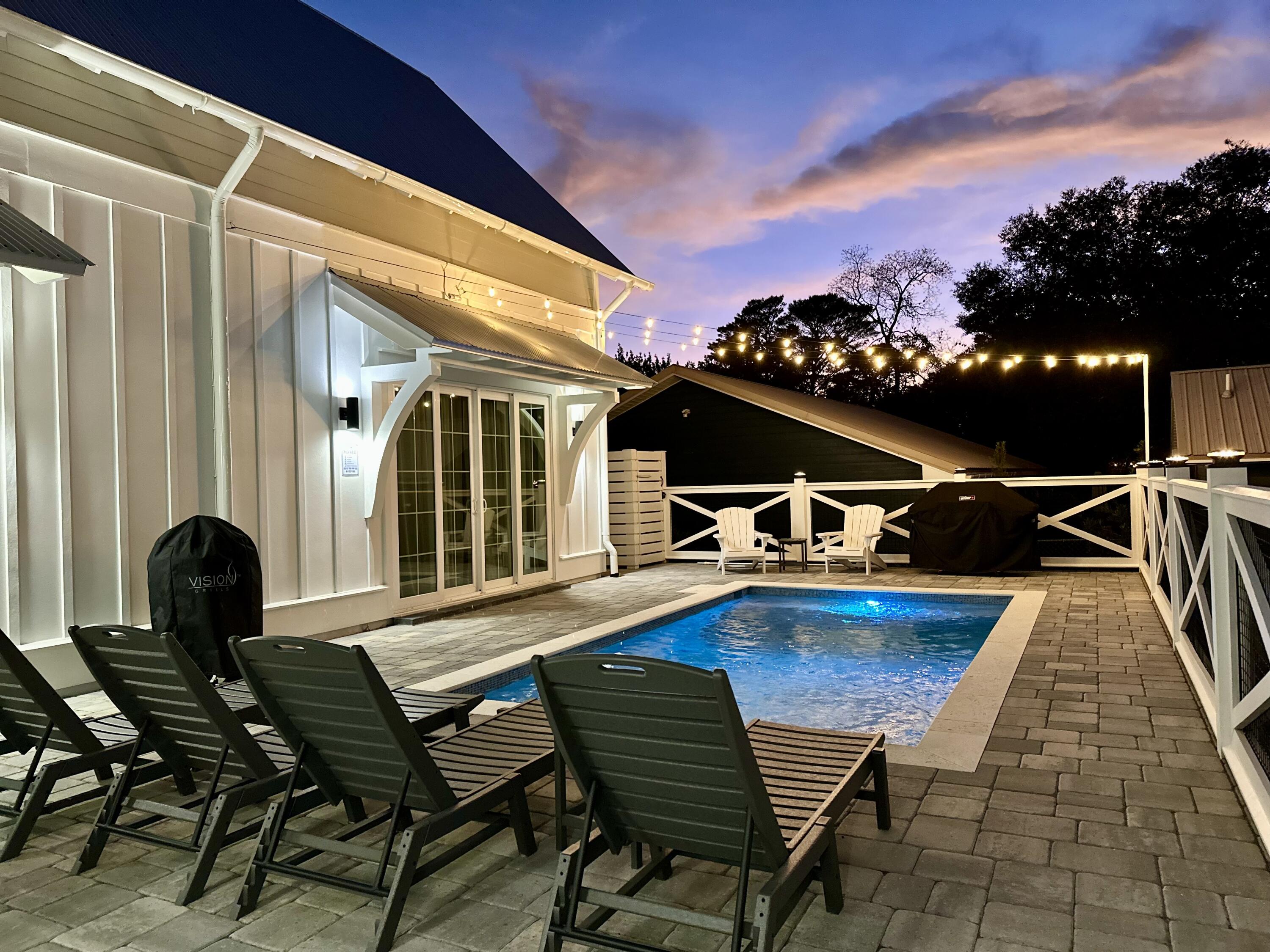 ***Seller financing options available***
Welcome to 54 Vicki Street - gem on 30A, Blue Mountain Beach, custom built end of 2022. This stunning two stories , 5-bedroom (1 bedroom downstair, 4 bedrooms upstairs), 5-bathroom house boasts an expansive living room with a vaulted ceiling with wooden beams, providing a spacious and inviting atmosphere. Indulge in the luxury of high-end professional appliances in the kitchen, perfect for culinary enthusiasts. Located on beach side of 30A, conveniently located close to restaurants, Gulf Place, short walking distance to Public Beach access. Relax and unwind in your very own private heated pool, offering year-round enjoyment. The property is equipped with a stormwater system for added convenience and peace of mind. With professional interior decoration, every corner of this home exudes style and sophistication. Enjoy the convenience of being just a short walking distance to the sugary beach, allowing you to easily soak up the sun . Don't miss out on this exceptional opportunity to own a home in the desirable 30A area.
No HOA.
Buyer to verify all dimensions and written information.