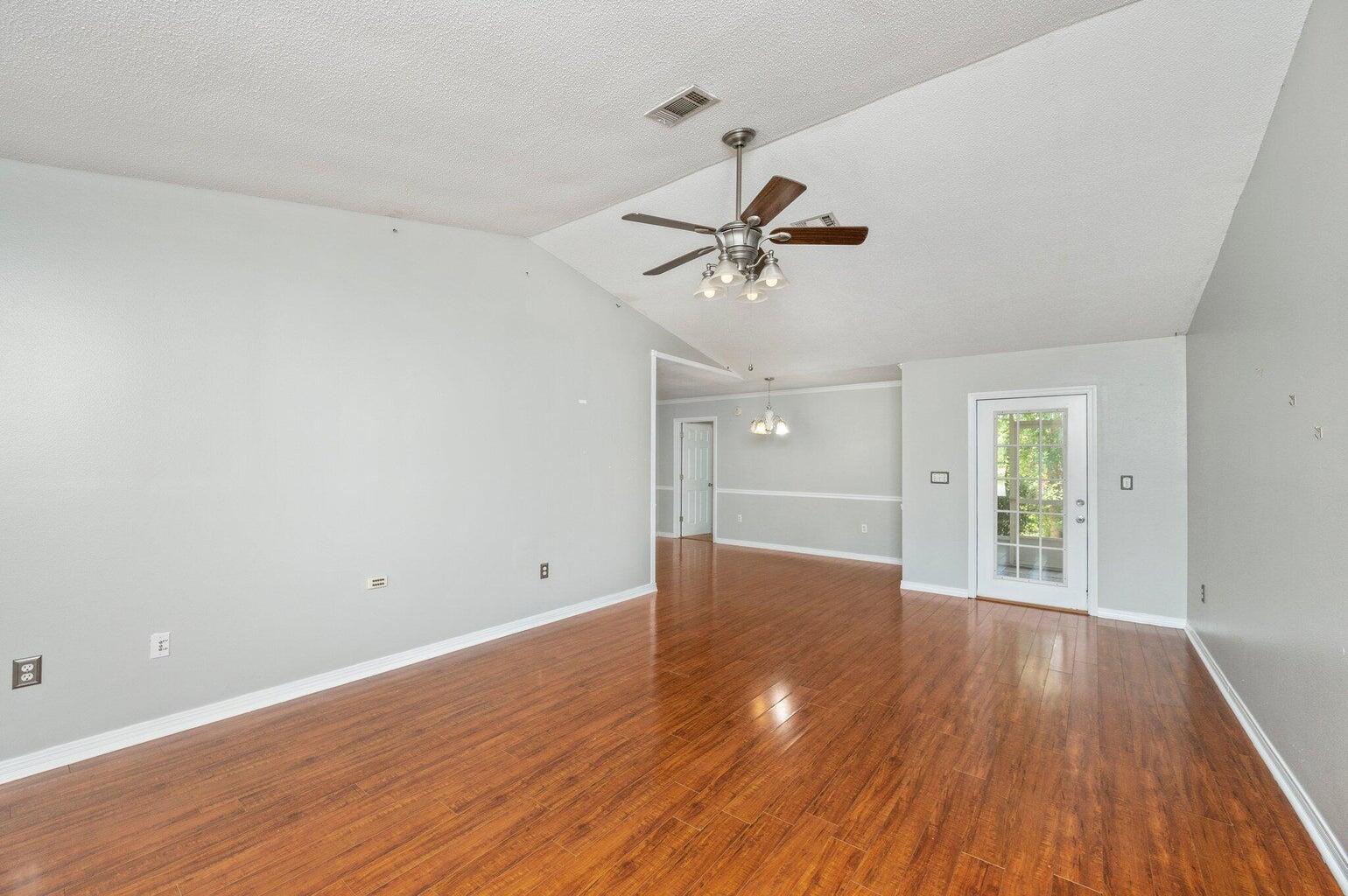 Adorable, move-in-ready home tucked in a cul-de-sac in South Crestview! Perfectly located for those needing a short commute to Duke Field and Eglin military bases, this home is big on living! Step inside to discover an open and inviting living space with soaring high ceilings that create a bright and airy atmosphere. Hard floors, and tile, and a great layout. The kitchen boasts updates, stylish finishes, and plenty of counter space for all your culinary needs. Offering three spacious bedrooms and two bathrooms, with a split floorplan. The large backyard is a true gem, with screen porch and privacy. The backyard also includes a handy storage shed for all your tools and equipment, keeping your outdoor area organized and clutter-free.Additional features of the home include a one-car garage, perfect for parking or extra storage, and a location that's hard to beat. Roof is metal.  Seller will replace water heater with acceptable offer.  HVAC is 2021