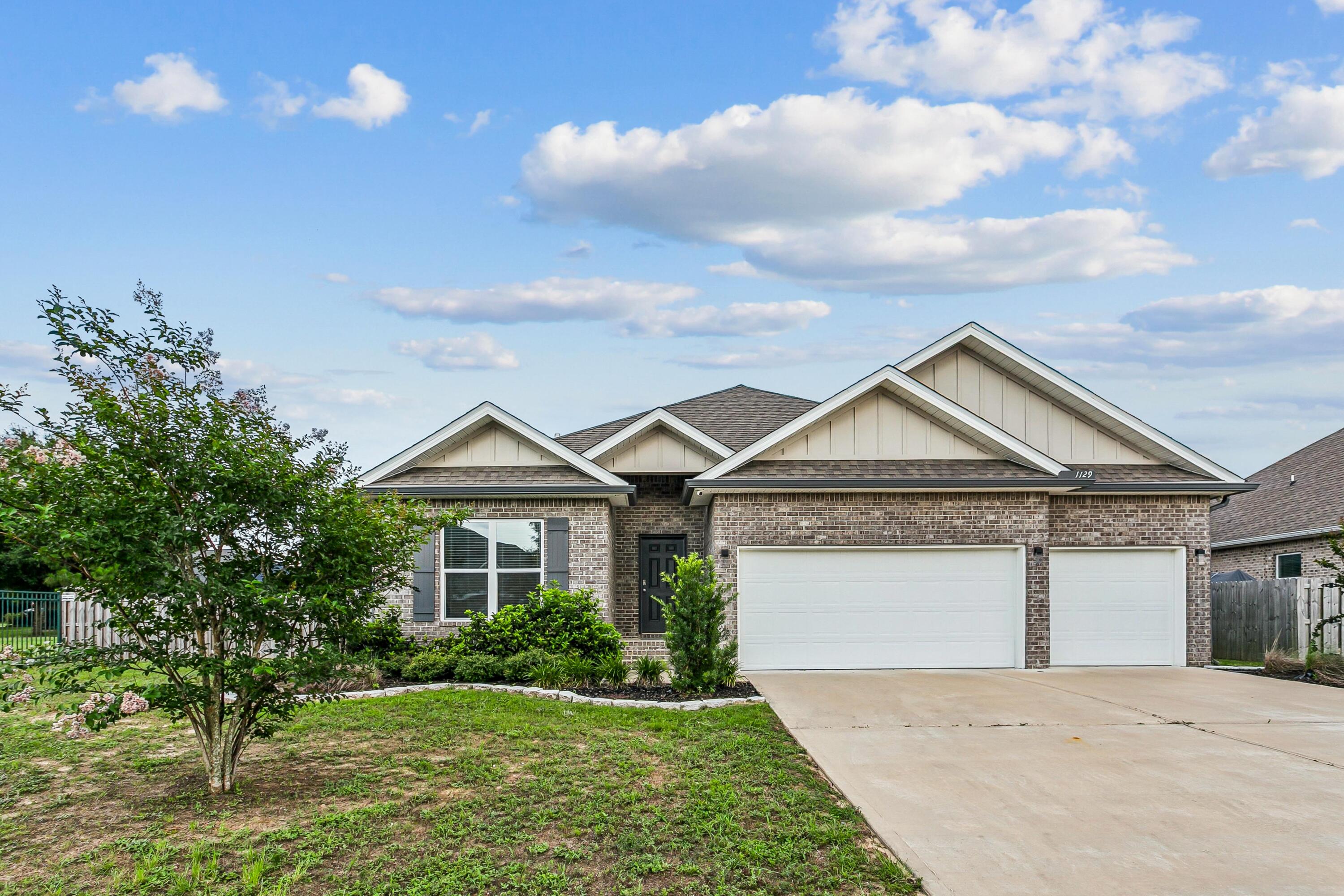 One of the standout features is the fenced-in backyard, offering privacy, flexibility, and easy access through side gates. Even better, the backyard backs up to the community pool area, giving you the feel of having resort-style amenities just steps away without the upkeep of maintaining a pool yourself.

Inside, the Destin floor plan provides generous living spaces, spacious bedrooms, and a layout that makes the home feel open and inviting. Whether you need room to spread out, host guests, work from home, or simply enjoy a larger home in a convenient Crestview location, this property delivers.

Located in a desirable community with easy access to shopping, dining, schools, military bases, and the beautiful Emerald Coast, this home is ready for its next owner. If you've been waiting for a large home with a fenced yard and pool access right behind you, this is the one.