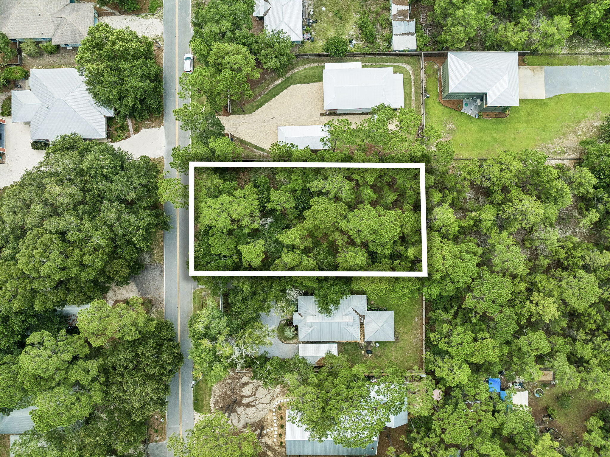 This 75x150 (.26 acre) vacant lot is wooded with beautiful mature pine trees and magnolias. Located in the desirable Daugettes neighborhood of Point Washington and just a 5 minute drive to Grayton beach and Hwy 30A. There has been a survey and wetland delineation - showing 100% of the property is uplands and flood zone x (no flood insurance required).