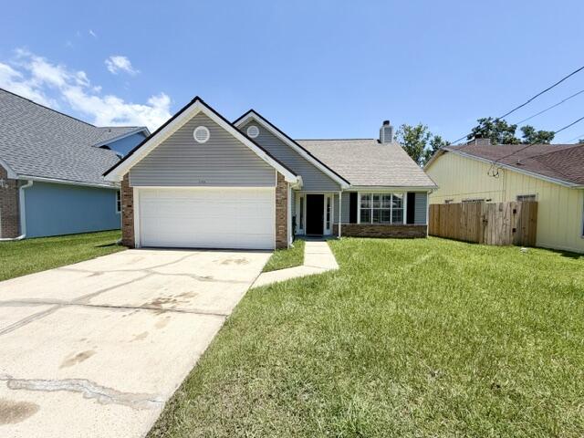 This 4 bedroom 2 bathroom home features a nice sized living room w/ vaulted ceilings & a gas fireplace. Kitchen w/ stainless steel appliances. The master has double vanity sinks. The 4th bedroom is upstairs by its self & could be used for flex space such as a man cave, playroom, office or gym. Carpet upstairs only. The rest of the flooring is tile or LVP. Brand new LVP downstairs. 2 car garage w/ an auto opener & the washer & dryer hookups. The privacy fenced backyard has an open back patio great for relaxing/entertaining. 2023 re-plumb, 2022 roof & gas water heater & 2016 HVAC. Welcome home!