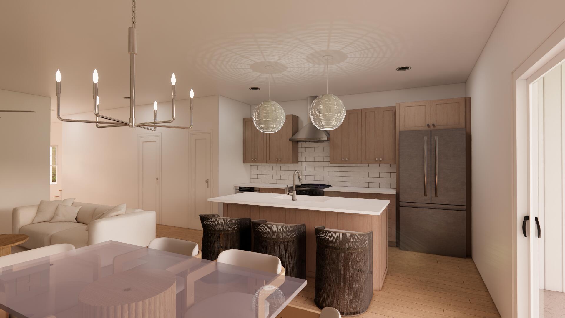 Tucked among the trees in Santa Rosa Beach, Hidden Pines is a gated community of just 42 modern townhomes -- low-density by design, with protected wooded views that set it apart from anything else on the market. This 3-bedroom, 2.5-bathroom Heron floorplan is new construction done with intention.

The community's low density is a feature in itself. Protected wooded views, a natural canopy overhead, and a quiet residential feel set the tone from the moment you arrive. Centrally positioned between Santa Rosa Beach and Destin, with Ascension Sacred Heart Emerald Coast just minutes away, the location balances coastal lifestyle with everyday convenience.
Outside, the homes make a quiet statement -- white vertical panel siding, warm-toned garage doors, black exterior sconces, and mature landscaping that softens the streetscape without competing with it. The aesthetic is modern coastal with staying power.

Inside, the interiors reflect a cohesive, light-filled design vision. Walls are painted in Sherwin Williams Snowbound, a crisp warm white that lets the natural light lead. Wide-plank wood-look flooring runs continuously throughout every level. The kitchen is anchored by Arctic White quartz countertops, shaker-style cabinetry, a classic white subway tile backsplash, and a Pfister chrome faucet. Above the island, two globe pendants cast a warm glow; a chrome taper candle chandelier anchors the dining space with quiet elegance.

Bathrooms are finished with equal care -- Glacier Statuary porcelain shower panels with continuous vertical veining, undermount sinks, Arctic White quartz, frameless mirrors, and chrome vanity sconces. Pfister fixtures are used throughout, finished in polished chrome for a clean, consistent look from room to room.

Ceiling fans in every bedroom and the living room, 4" LED canless downlights, and thoughtfully placed exterior sconces round out a finish package that is complete and move-in ready. A private patio extends the living space outdoors, and select homes include a covered balcony off the primary suite. 

Special Financing Incentive: Buyers who utilize the seller's preferred lender and title company are eligible to receive a $2,500 lender credit plus a seller credit equal to 1% of the purchase price at closing. Contact listing agent for details.

*Prices, plans, features, and options are subject to change without notice. Square footages are approximate. Home information including features, finishes, and available options are subject to change without notice. Artist renderings, photos, colors, and features are for illustration purposes only and may vary from the homes as built. Additional restrictions may apply.*