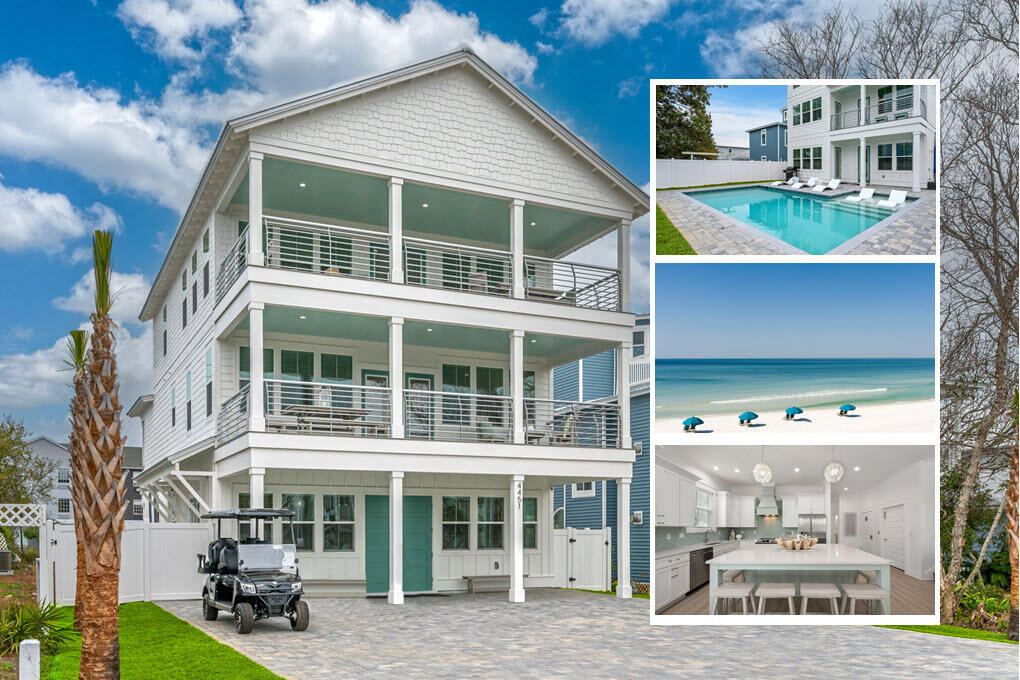 Short term rental powerhouse featuring a brand new 2024 professionally decorated beach home with private heated pool and splash deck in a fully fenced backyard, ping-pong room, covered balconies, and massive 20 person sleeping capacity to maximize revenue.

Designer furnishings, professional photography and full inventory to convey for immediate revenue generation.

Just 2 blocks from Destin's famous sugar sand beach ensures high occupancy. Includes a complimentary six-seater golf cart, two paddleboards, and gas grill for added guest appeal.

Designed from the ground up to ensure easy, low cost maintenance and best possible yield.

Do an Internet search on Legacy Beach Homes of Destin, Florida to view real time calendars in order to determine availability for showings. Seller is listing over $100 million worth of properties from their portfolio (35 large STRs in the Destin/Miramar/30A area with an average appraisal value of slightly over $3M each.).

Seller is only selling 10% of the portfolio.  Seller will withdraw this and/or any other remaining listings once the first  $10 million (approximately)  in sales have been achieved.

Seller (Equisource Holdings dba Legacy Beach Homes) does not disclose property-level rental revenue data. Buyer to perform their own due diligence regarding income potential. However, the appraisal in the document section of this listing may include the appraiser's revenue projection.  

Seller will make all reasonable efforts to facilitate the transfer of future reservations.

The Seller does not have to sell.  Property has been priced based on recent appraisal and reflects the seller's minimum acceptable price.

Most recent appraisal and inspections are included in the documents section of this listing.