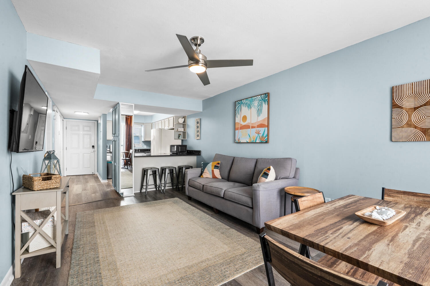 Now offered at a new lower price, this fully furnished, turnkey 2BR/2.5BA top-floor unit on Okaloosa Island presents an exceptional opportunity for investors and beach lovers alike. With a strong history as a successful short-term rental, this coastal retreat is ready to generate income from day one.

The open-concept kitchen, dining, and living area flows seamlessly onto a spacious private balcony--perfect for enjoying coastal breezes after a day on the water or at the beach. Upstairs, both bedrooms feature private ensuite baths, while the versatile loft offers additional sleeping space, a home office, or flex area for guests.

Ideally located just 0.3 miles from public Gulf beach access, owners and guests can easily enjoy the Emerald Coast's sugar-white sands while also benefiting from convenient access to the Intracoastal Waterway, boating, fishing, and the community pool.

Whether you're looking for a vacation home, a profitable investment property, or the perfect combination of both, this island gem delivers location, lifestyle, and value--all at an attractive new price.