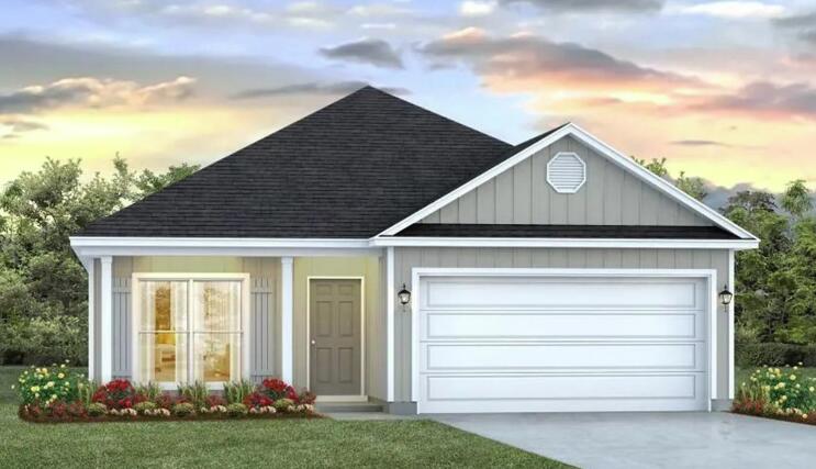 This 3-bedroom, 2-bathroom single-family home offers the perfect blend of modern comfort and coastal style.

As you enter, a flexible study with a large, bright window welcomes you, offering an ideal spot for a home office or quiet reading nook. The home opens into a spacious, open-concept living area, featuring a large family room with a dramatic vaulted ceiling that accentuates the airy layout. The gourmet kitchen serves as the heart of the home, equipped with upper and lower cabinetry, a center island, and generous counter space for cooking and entertaining. The primary bedroom is tucked away at the back of the home for maximum privacy.