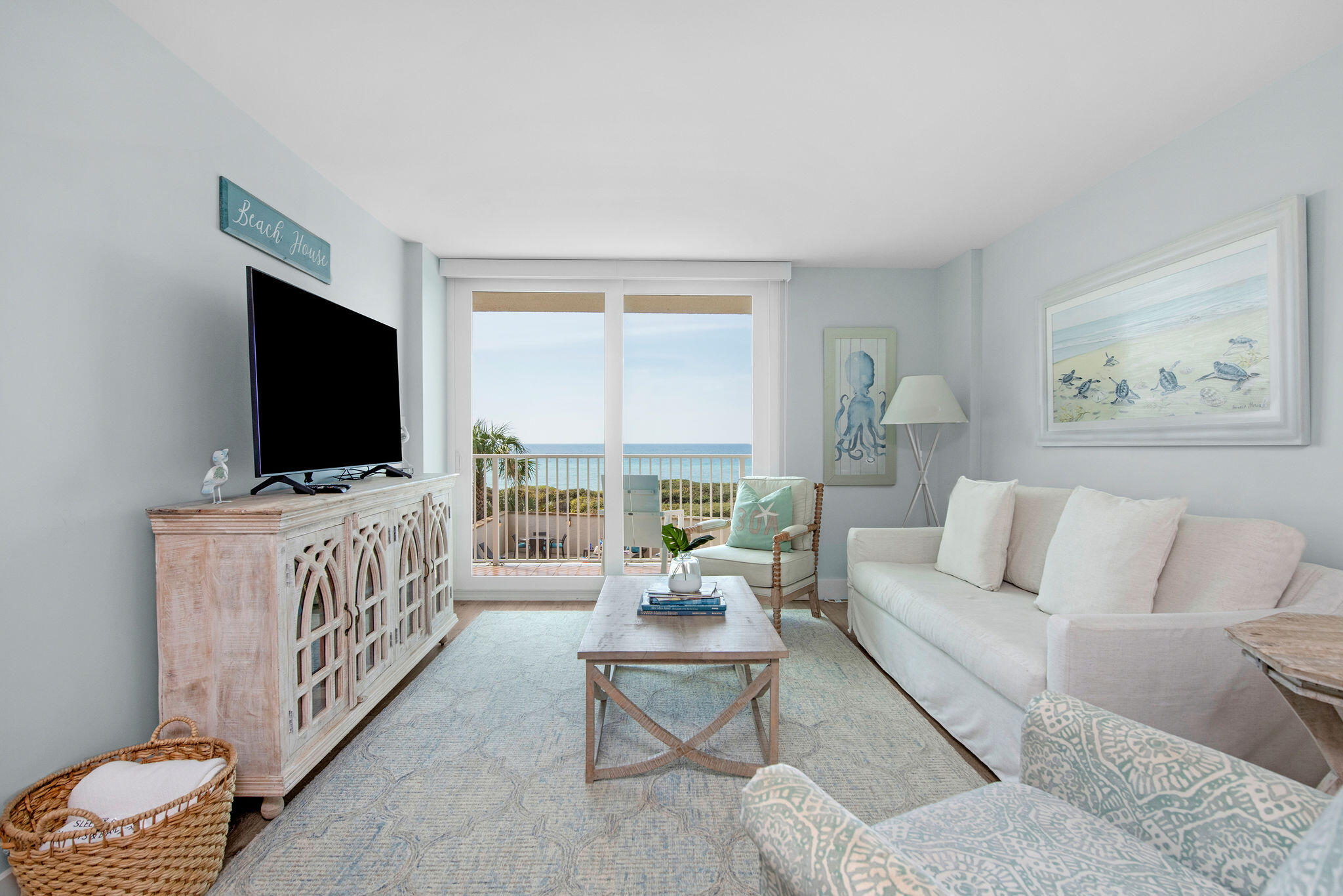 Welcome to your dream retreat in the heart of Seagrove Beach! Perfectly situated directly on the sugar-white sands of Scenic Highway 30A, this beautifully remodeled 2-bedroom, 2-bath Gulf-front condo offers breathtaking, unobstructed views of the Gulf of Mexico and an exceptional opportunity for both personal enjoyment and investment.

Thoughtfully renovated from top to bottom, this turnkey residence is completely move-in and rental ready. Recent upgrades include luxury bamboo LVP flooring throughout, quartz countertops in the kitchen and both bathrooms, a neutral tile backsplash, updated vanities with quartz tops and new plumbing fixtures, new doors, trim, lighting, window treatments, furniture, décor, garbage disposal, and sink. The popcorn ceilings have been removed, and the HVAC system (inside and out) was replaced in January 2023, creating a fresh, modern coastal feel throughout.

Step onto your private balcony and enjoy panoramic Gulf views, or take advantage of the unbeatable beachfront location with easy access to all that 30A has to offer.

For investors, this property has a proven track record, consistently generating over $90,000 in gross rental income annually for the past four years, making it an outstanding income-producing opportunity.

Whether you're searching for a luxurious beachfront getaway, a full-time residence, or a high-performing vacation rental, this exceptional Gulf-front condo checks every box. Schedule your private showing today! Rental income over $90k+ 2023,2024,2025