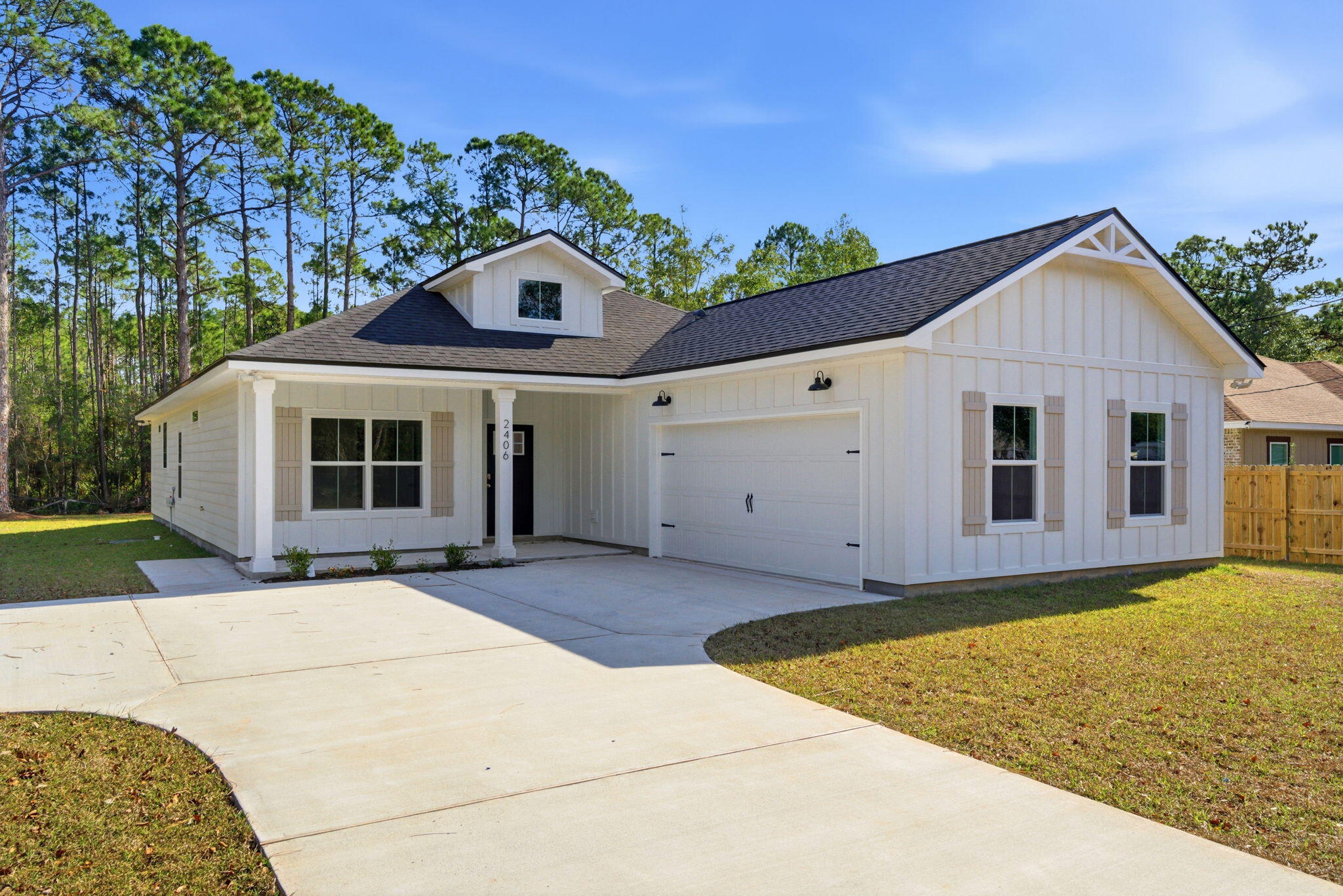 photos of previous build* NO HOA. This semi-custom home offers a spacious living with 4 bedrooms, 2.5 bathrooms, and an expansive backyard, plenty of room for a future pool! The home's standout features include custom cypress wood beams and vaulted ceilings, adding warmth and character to the already beautiful design. The walk-in pantry, gas range, and side-entry garage make for a modern and comfortable living experience that you'll enjoy every day. Don't forget your gas fireplace to cozy up to on those chilly overcast days! The master bathroom boasts a luxurious free-standing tub and beautifully tiled shower, offering a spa-like experience at home. You'll never have to worry about running out of hot water with the tankless water heater - a feature that will surely  impress. This is not your average builder-grade house - it's a true gem with curated designer fixtures and finishes. With a focus on personalized service and attention to detail, you can trust that your home-buying experience will be second to none. Contact us today to learn more about how you can make this house your forever home! Estimated completion August 2026.