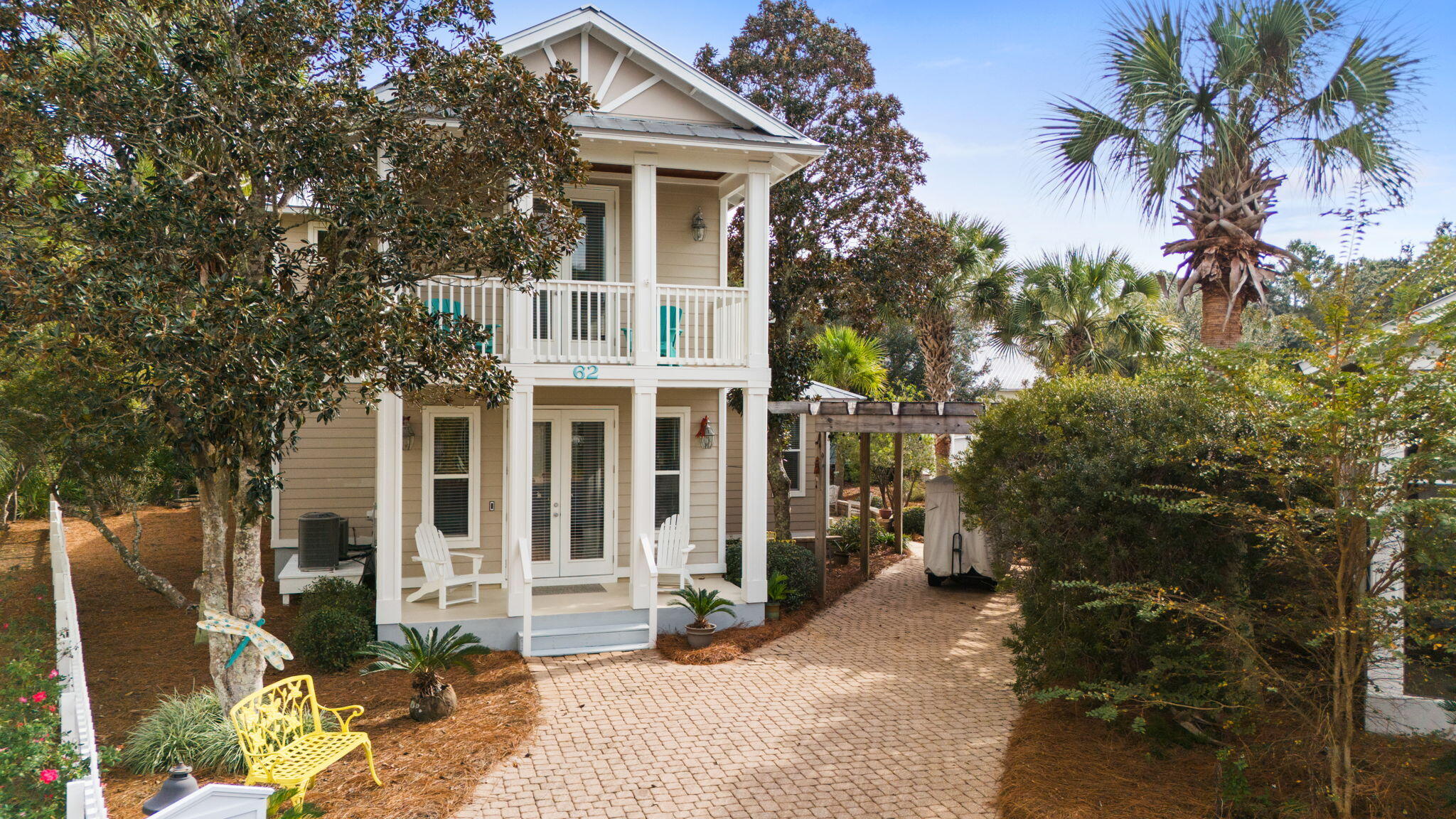 NEW PRICE: $1,639,000 + $14,000 BUYER CREDIT-Walk, bike, or golf cart to THREE beach access points from this charming Seagrove retreat perfectly positioned between Seaside and WaterColor. Located in the beloved Cassine Village community(with incredibly low HOA fees), this home blends classic 30A coastal charm with an unbeatable lifestyle.
 
Directly across from the Seagrove Beach access, your days can start with sunrise walks on the sand and end with quiet evenings surrounded by nature. When you're not at the beach, enjoy two pools, tennis courts with pickleball, scenic walking trails, a fishing lake, and picnic areas--all just steps from your front door.
 
This 4-bedroom, 4-bath home sits on one of the largest lots in Cassine Village--a rare find on 30A--and is designed for true indoor- outdoor living. With ~470 sq ft of covered porches, a spacious back porch, fire pit, and 2 shaded pergola parking areas, it's the perfect setup for entertaining or unwinding after a beach day. Plus, parking for up to 6 vehicles (a major bonus on 30A). In addition a spacious storage garage for storing bikes, golf cart and all beach items.
 
The real magic? Your backyard opens to state forest, offering peaceful wooded views, added privacy, and direct access to nature trails--giving you the best of both worlds: beach life in front, serenity behind.
 
Whether you're searching for a full-time home, second getaway, or high-demand rental investment, this property delivers location, lifestyle, and value.
 
Opportunities like this in Cassine Village are rare--schedule your private showing today.
