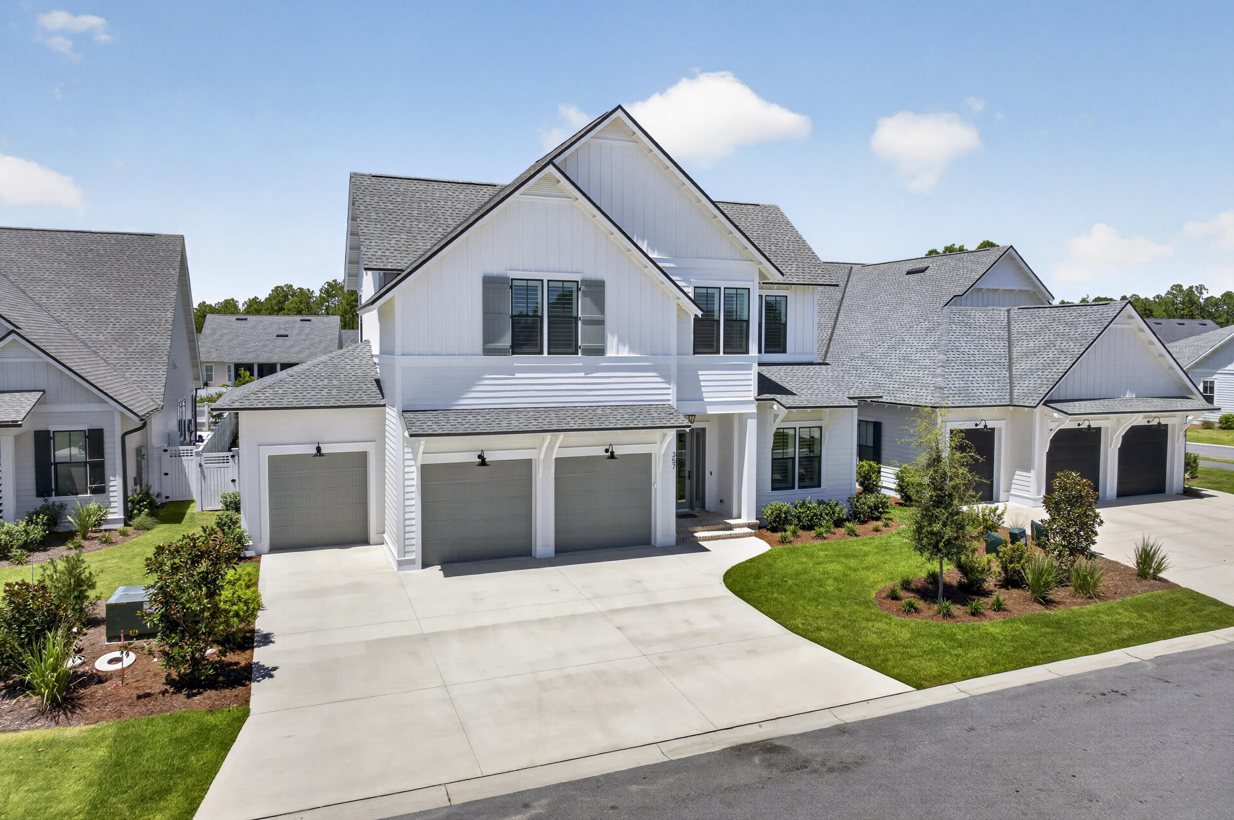 Discover the exceptional Dorado floor plan by Huff Homes, ideally located within the highly sought-after Pines at Watersound Origins. Offering 3,315 square feet of thoughtfully designed living space across two levels, this beautifully appointed residence features five bedrooms, four-and-a-half bathrooms, a three-car garage, and a private saltwater pool and spa, delivering an exceptional blend of timeless craftsmanship, modern luxury, and effortless coastal living.

Designed for both everyday comfort and elegant entertaining, the open-concept floor plan is enhanced by soaring 11-foot ceilings on the main level, 10-foot ceilings upstairs, wide-plank Medallion engineered hardwood flooring throughout, and crown molding that adds a refined architectural touch. Abundant natural light fills the home, creating a warm and inviting atmosphere in every room.

The gourmet kitchen serves as the centerpiece of the home, thoughtfully appointed with quartz countertops, under-cabinet lighting, a professional-grade Wolf and Sub-Zero appliance package, a spacious butler's pantry, built-in Sub-Zero beverage center, and a coveted Scotsman nugget ice maker. Whether preparing an intimate dinner or hosting family and friends, this beautifully designed space offers both exceptional functionality and sophisticated style. The luxurious primary suite provides a private retreat, while four additional bedrooms offer generous accommodations for family and guests. Every detail throughout the home has been carefully selected to create a seamless balance of comfort, elegance, and everyday livability.
Step outside to your own private backyard oasis featuring a sparkling saltwater pool and spa, expansive covered outdoor living areas, an inviting exterior gas fireplace, and a fully equipped summer kitchen complete with an Alfresco grill--perfect for year-round entertaining along the Emerald Coast. Additional premium features include an epoxy-coated garage floor and 240-volt wiring for an electric vehicle charger, offering modern convenience for today's homeowner.
Beyond the home, Watersound Origins offers an exceptional lifestyle. With a six-month minimum lease policy, the community welcomes both full-time residents and second homeowners, making it an ideal destination for year-round living or a seasonal retreat. Residents enjoy access to the Village Commons, featuring a resort-style swimming pool, state-of-the-art fitness center, sports courts, and the Origins Golf Club. Miles of walking trails, parks, and preserved natural spaces provide endless opportunities to enjoy the outdoors, while the white-sand beaches of Scenic Highway 30A, along with premier shopping, dining, and entertainment, are just minutes away.
This exceptional residence offers the perfect combination of luxury finishes, thoughtful design, resort-style amenities, and an unparalleled coastal lifestyle in one of Northwest Florida's most desirable communities.