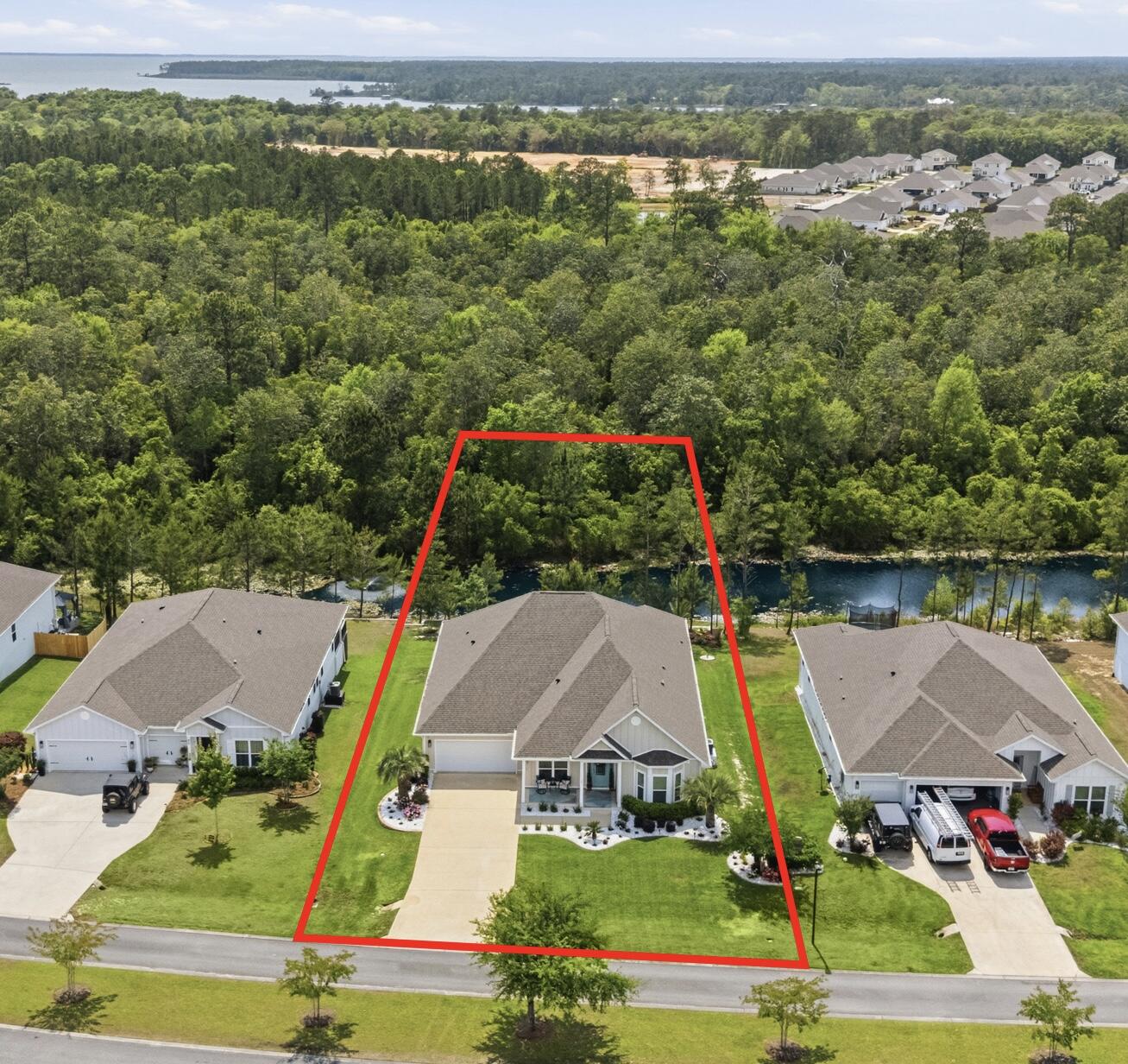 This highly desirable floor plan in West Freeport blends comfort and functionality like no other. With 5 bedrooms, 3 full bathrooms, formal dining, a breakfast area, and a bonus room on a large waterfront lot, you are sure to find everything you need. Not only does this home offer a thoughtful layout, but it has nearly $100k in upgrades making it truly better than new. Inside you will find a gourmet kitchen, custom closet systems, LVP flooring, granite countertops, Whirlpool appliances, and included washer and dryer. On the exterior you can't beat the beautiful landscaping, permanent Govee lighting, large shed, new AT&T fiber internet, Hardie siding, security system, wifi irrigation, and the amazing sunsets over your waterfront views. See list of upgrades for full break down and schedule your showing to check it out for yourself