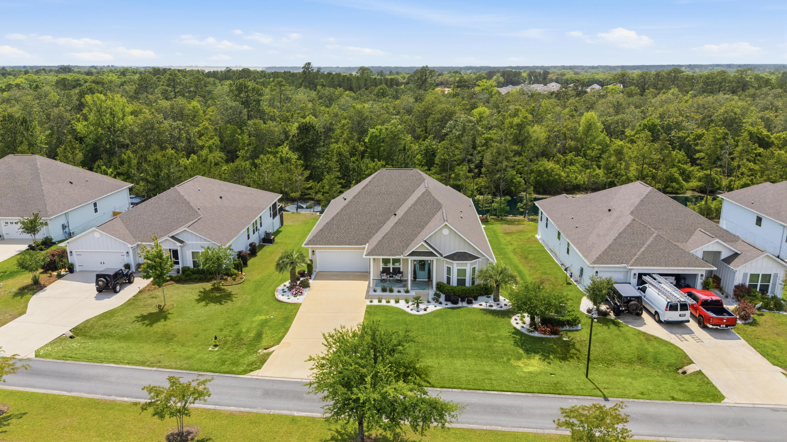 This highly desirable floor plan in West Freeport blends comfort and functionality like no other. With 5 bedrooms, 3 full bathrooms, formal dining, a breakfast area, and a bonus room on a large waterfront lot, you are sure to find everything you need. Not only does this home offer a thoughtful layout, but it has nearly $100k in upgrades making it truly better than new. Inside you will find a gourmet kitchen, custom closet systems, LVP flooring, granite countertops, Whirlpool appliances, and included washer and dryer. On the exterior you can't beat the beautiful landscaping, permanent Govee lighting, large shed, new AT&T fiber internet, Hardie siding, security system, wifi irrigation, and the amazing sunsets over your waterfront views. See list of upgrades for full break down and schedule your showing to check it out for yourself