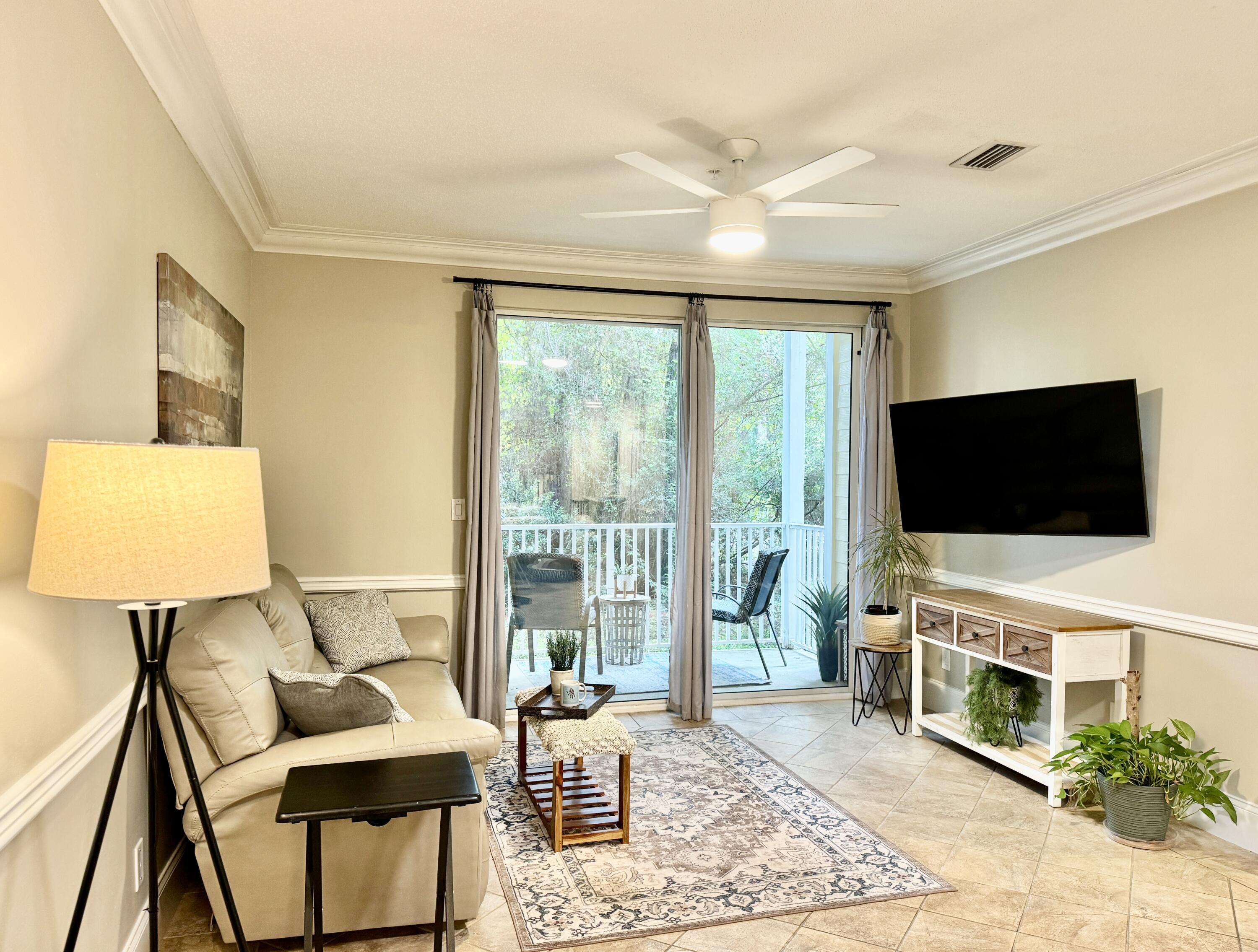 Location, Location, Location! Ground floor 2BR/2BA condo at Point of View in Miramar Beach, minutes from the beach, 30A, Baytowne, and golf courses. Completely renovated in 2020 with granite in kitchen and baths, tile floors, crown molding, fresh paint, and updated appliances. Walk to Grand Blvd for shopping, dining. and Sacred Heart Hospital. Community amenities include pool and fitness room. Move-in or rent ready with short-term allowed.