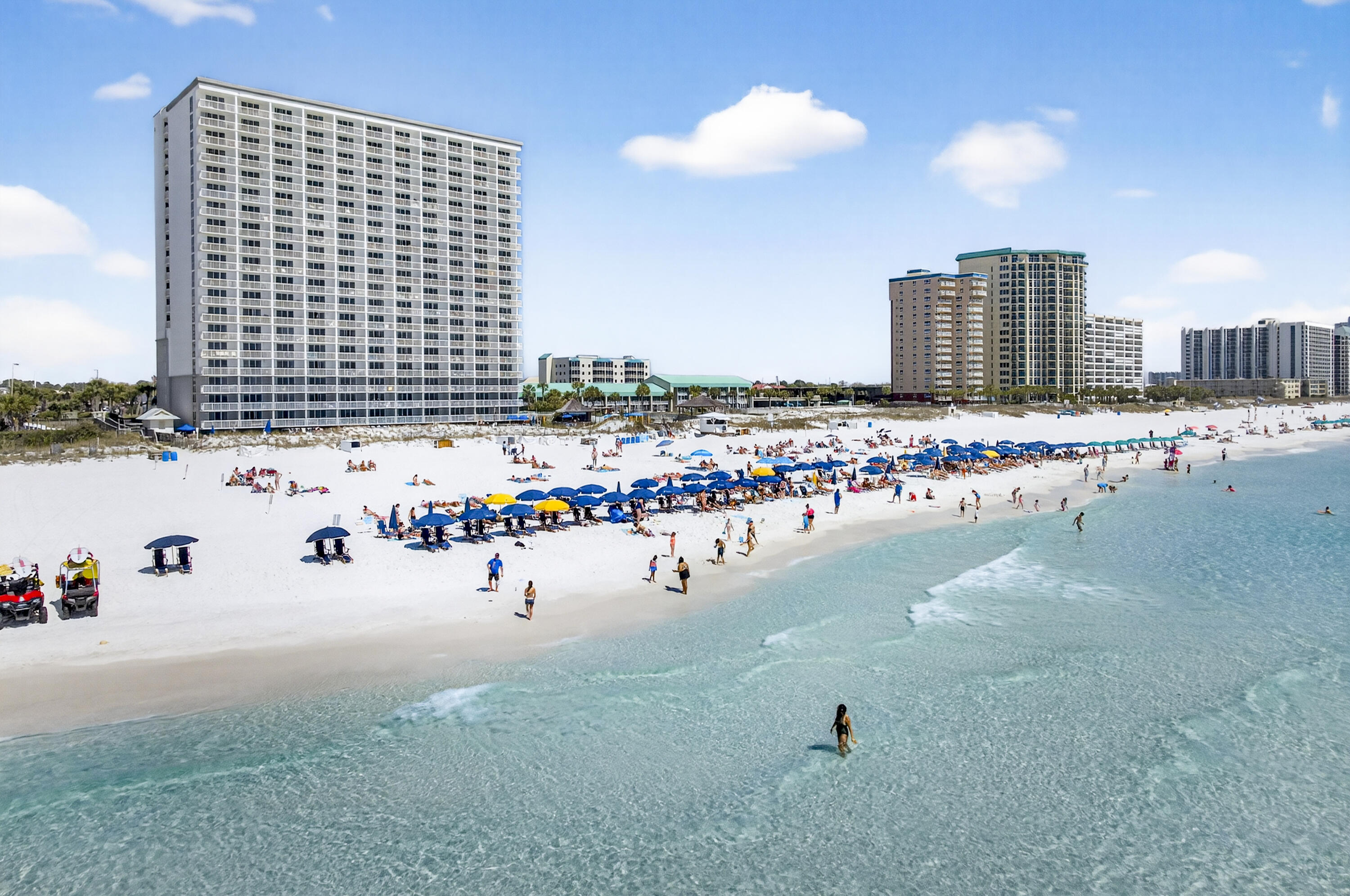 Step into the effortless rhythm of coastal living at Pelican Beach Resort, where mornings begin with coffee on your private balcony overlooking the Gulf, and evenings wind down with sunsets that never feel the same twice. Perfectly positioned along Destin's iconic sugar-white sand and emerald water, this Gulf-front residence offers a lifestyle most people dream about.

Pelican Beach is designed for both relaxation and connection, featuring multiple pools including a beachfront pool deck, indoor/outdoor pool, hot tubs, fitness center, tennis courts, Steam and Sauna --- an on-site café and tiki bar--everything you and your guests need without ever leaving the property. Direct beach access means spontaneous walks along the shoreline, toes in the sand, and that unmistakable salt-air reset.