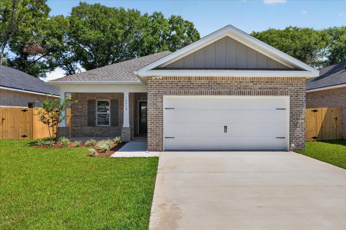 4TH OF JULY SPECIAL! Receive a builder's credit of $10,000 at closing, along with $1200 additional 'AnyBucks' to use as you please, if closing by June 30. Fridge, blinds, and privacy fence included! Forget Summer cleaning! Ditch the dust rag in your old house and step into your brand new home. Centrally located in Niceville, this 4-bedroom 2-bath home offers you all of the creature comforts you'd come to expect from Grand American Homes. As you walk in, you'll notice a front dining area perfect for family meals and Holiday celebrations. The kitchen features stainless steel appliances with a pantry to fit all your kitchen needs. Unwind with a movie in your open living room before retiring to the primary bedroom/bathroom, where you can decompress in a hot shower in your tiled walk-in shower. Plenty of heads can rest in the three remaining bedrooms positioned conveniently near the hallway bathroom. Enjoy the evenings on your covered back porch overlooking your large backyard! Let's not forget that this home is conveniently located near the heart of Niceville just minutes to shopping, restaurants & parks! **The photos in this listing are from a different home with the same floor plan built by the same builder. Colors and finishes may vary.**