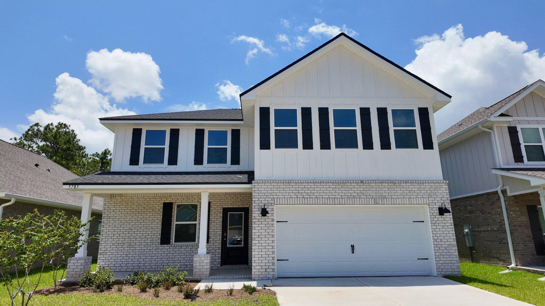 Welcome to Deer Ridge Crossing in Gulf Breeze, FL! The stunning Belfort floor plan is a well-designed 2 story model. Bedroom 1 on the first floor offers a spacious walk-in closet, & adjoining bath has a double vanity, large shower, linen and water closet. Stunning Quartz countertops in kitchen and baths, all stainless-steel appliances, gorgeous EVP wood look flooring & plush carpet in the bedrooms. The Smart Home Connect System includes several Smart Home convenient devices. Upscale home with great curb appeal. Convenient Midway location. Must see! ALL LISTING pictures, colors, features, and size may vary. Square footages are approximate.