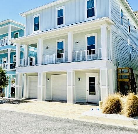 This beautiful 3-story custom home offers 2,755 sq. ft. with 5 bedrooms and 4 full baths in a gated community with deeded beach access. Designed to be elevator-ready and move-in ready, it's perfect as a full-time home, vacation getaway, or rental investment. Enjoy peaceful soundside views, a spacious primary suite, and plenty of room for guests, home offices, or both. The flexible layout gives everyone their own space while still feeling warm and welcoming. Community pool access adds even more to love about this comfortable coastal retreat.