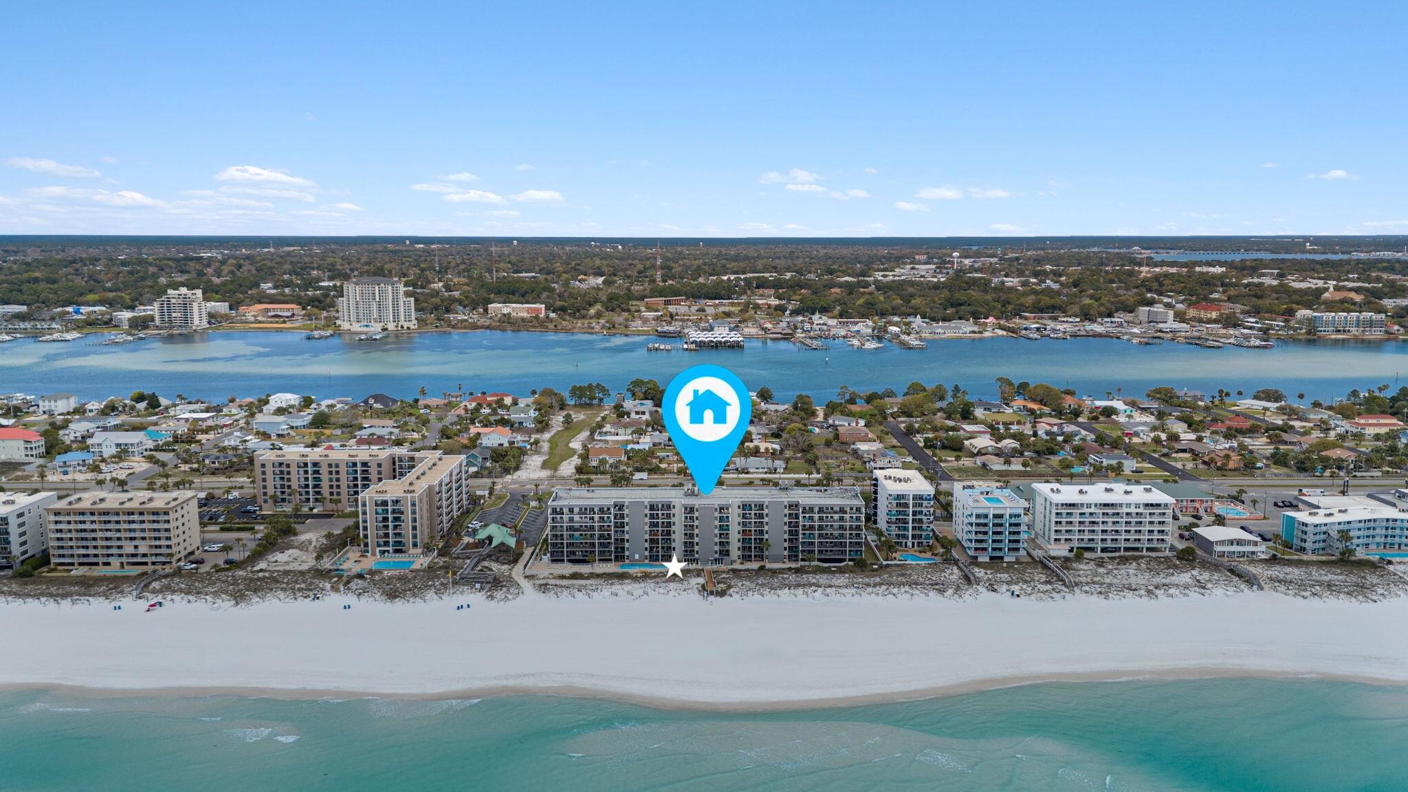 Experience effortless Coastal Living in this Gated & beautifully furnished Gulf-front 2-bedroom Condo, ideally positioned for ultimate convenience within the community. Located on the main floor, this unit offers direct walk-out access-step outside and you're just moments from the Beach, with the Pool only steps away. Enjoy easy access to all community amenities, including the Pool, Beach, parking, Tennis & Pickleball courts, Fitness center, gathering/event room & Laundry facilities-everything you need is right at your fingertips. Currently used as a primary residence, this condo also presents exceptional potential as a high-performing vacation rental. The area is increasingly sought-after by guests who appreciate the wide, uncrowded Beaches and relaxed atmosphere making it an attractive.. destination for both owners and visitors alike. Avari (formerly Vacasa) is the required Rental Agency if you choose to rent your Condo. $45,000 to $50,000 Rental Projection. Great Location and close to many restaurants, coffee shops, grocery, VPS Airport, Destin Harbor, Gulfarium Marine Adventure Park and much more.