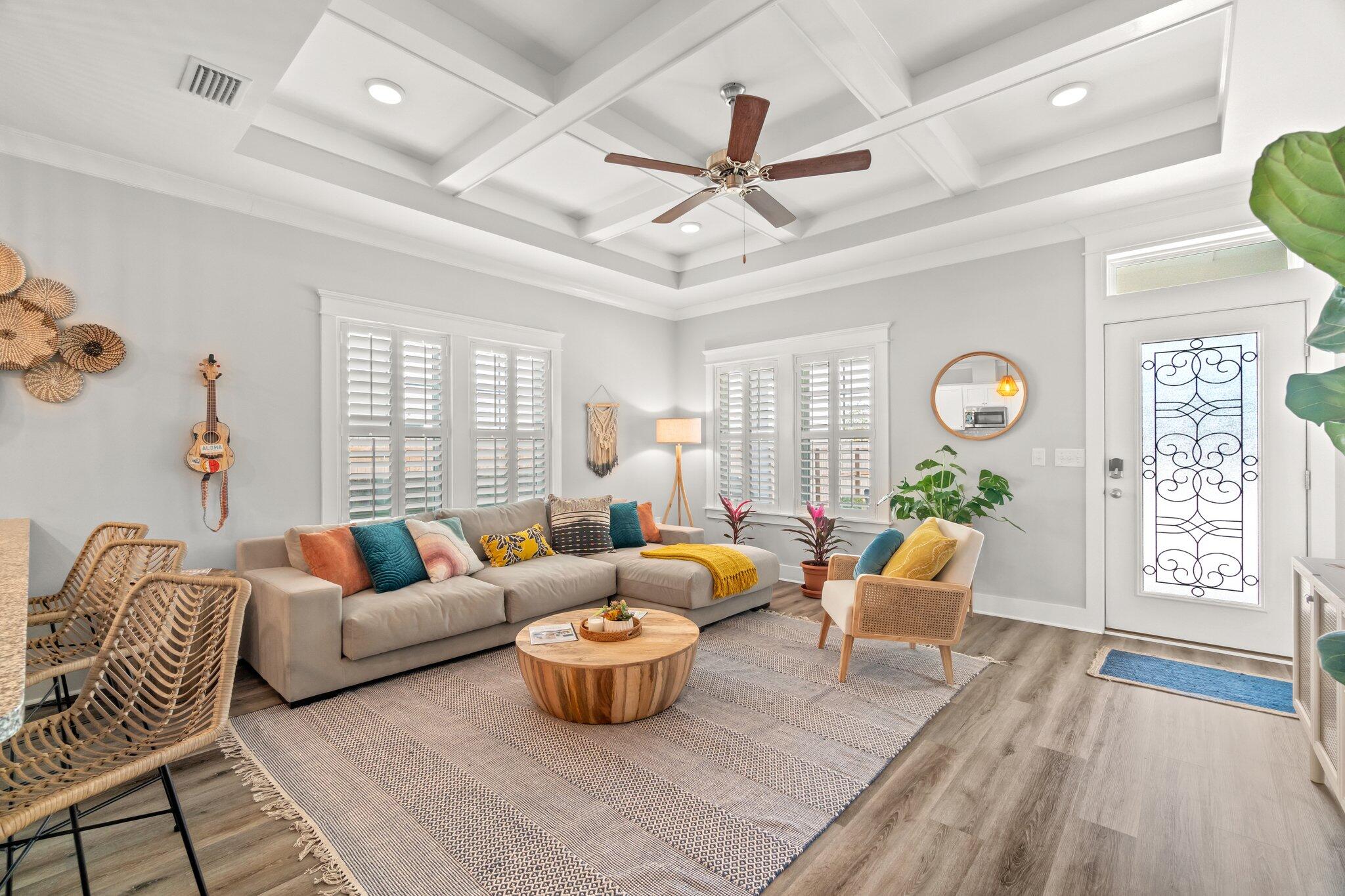 Expand Perfection Investors ALERT: Turnkey short-term rental high performer is a Top 1% Airbnb ''Guest Favorite'' in coveted West PCB. RARE large WEST END lot- NO SEPTIC- so POOL-READY! Bonus Depreciation + amazing ROI. Just a  a stroll or golf cart ride to the sand and Gulf, perfectly positioned between 30A/ Pier Park.  layout with granite counters and stainless appliances. Offered THE ULTIMATE ADDED VALUE: Sellers are willing to co-host for a defined period to ensure a flawless transition of the highly-rated listing and reviews. High-performing and pristine with reviews to prove it!