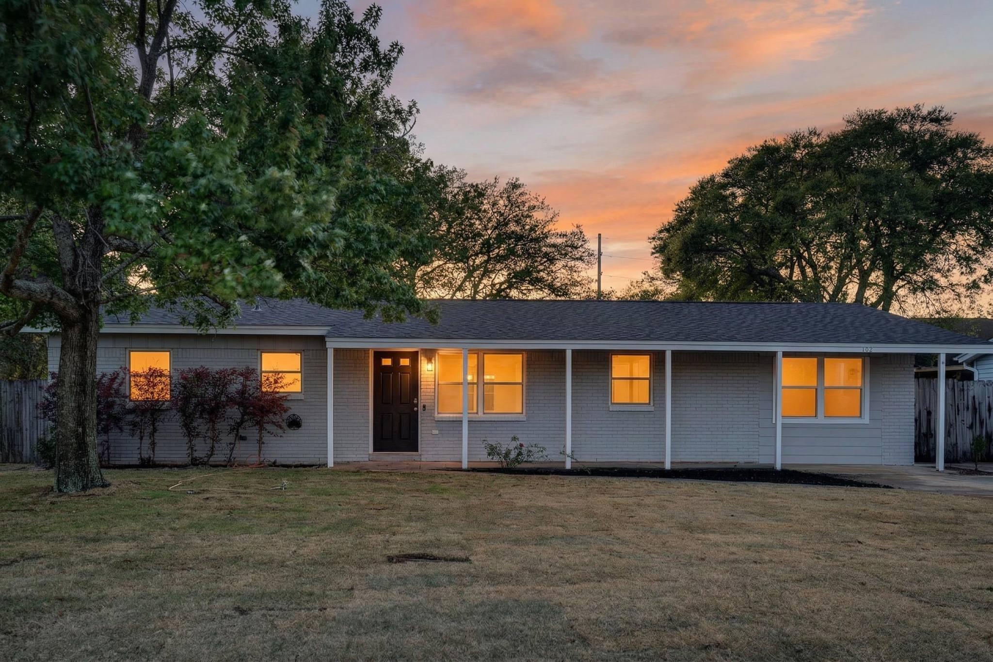 Welcome to this beautifully updated 3-bedroom, 2-bath home offering 1,286 square feet of comfortable living space. The living area features durable wood-look tile flooring, while the bedrooms showcase brand new LVP flooring. The kitchen was tastefully remodeled in 2022, complemented by fresh paint throughout the home. Major updates include a 2025 roof and a 2022 HVAC system, providing peace of mind for years to come. Enjoy the fully fenced yard with newly installed Zoysia sod (April 2026), perfect for outdoor entertaining. Additional highlights include a separate laundry room and thoughtful upgrades throughout.