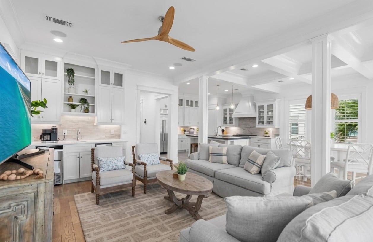 Discover unmatched luxury in this stunning three story retreat within the exclusive, gated beachfront community of Destin Pointe. This impeccably updated 4-bedroom, 3.5-bathroom home features lavish finishes with the beach goer in mind! Including a private elevator, gourmet kitchen, surround sound, and high-end furnishings throughout.
The open-concept design flows effortlessly to breezy covered patios and a private heated pool with grilling area, wet bar, and ping pong table. Additional conveniences include a four car garage. Bedroom suites offer privacy and comfort: two king suites on the second floor with private baths, a luxurious primary suite on the third floor with king bed, twin bunks, and spa-like ensuite (separate shower & tub), plus a bunk room with twin-over-full bunk and kitchenette.
Nestled along the East Pass, enjoy sugar-white sands, coastal dune lakes, Gulf views, and front-row harbor fireworks. Destin Pointe amenities include a new gulf-front infinity pool, resort pools with hot tub & kids' splash pad, private beach access with seasonal service, beach shuttle, fitness center, tennis & pickleball courts, shuffleboard, and seasonal bikes.
This home delivers unmatched elegance and ease, perfect as a primary residence, second home, or turnkey vacation rental investment.
