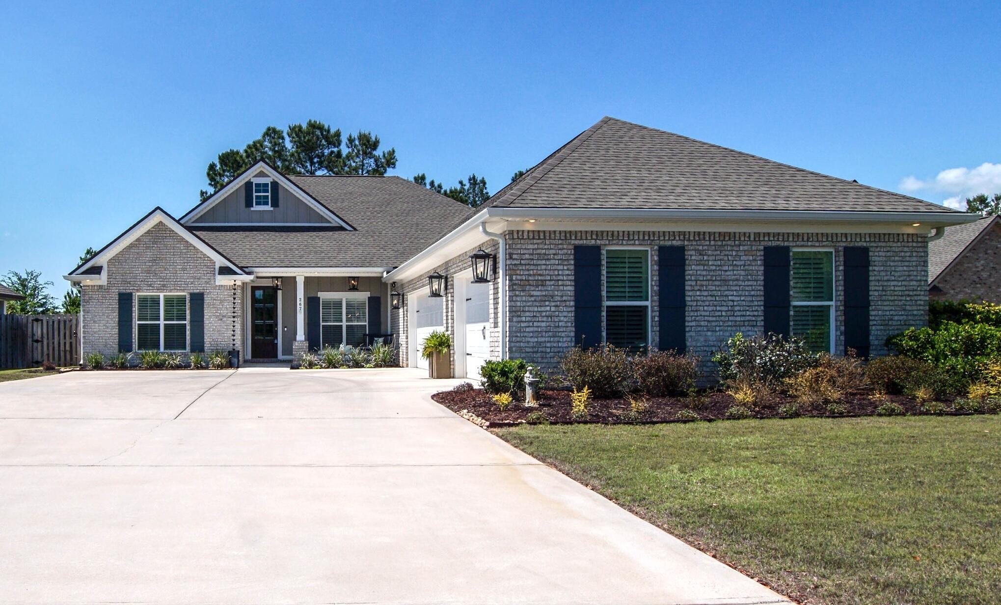 **Like new GOLF CART conveys with an acceptable* offer (*seller's sole discretion).** This like new property has so much to offer: open floor plan, no stairs, 4bd/3ba, 3-car garage, electric car charging outlet in garage, located near the cul-de-sac, spacious fenced-in yard, large walk-in pantry with wood shelves, plantation blinds in the front, quartz counter tops, beautiful wood cabinets, tankless water heater, pull down attic stairs, gas fireplace, wall oven and gas cook top. At the end of the day, you can relax on the patio under your extended screen enclosure (picture your hot tub in there). This home has a builder upscale package which includes: lights under eaves, wood ceilings on porches, wood cabinets throughout, extra trim inside, smooth finished walls & ceilings, slow close cabinets & drawers, smart home features; like smart switches, app connections to control lights, AC & doors and a smart refrigerator with Alexa, inside camera, calendar, news, music and more. The kids, grandkids and pets will love the large backyard, so much potential and room for a pool. Lawn equipment conveys! A must see!