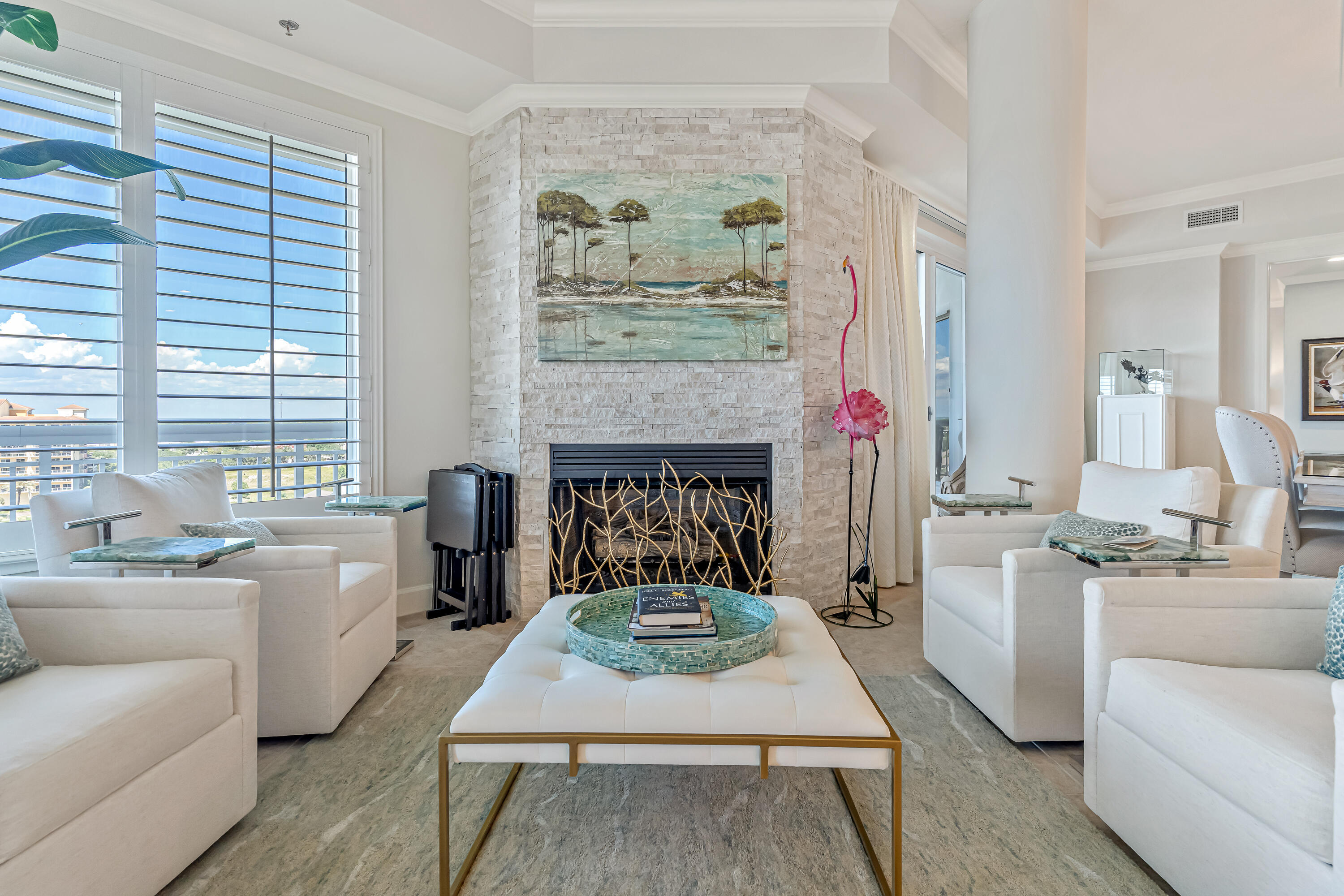 $50,000 PRICE REDUCTION!!! Exclusive low-density PENTHOUSE in the heart of Destin, perfectly situated in the upscale and semi-
quiet HL community. Enjoy luxury living with privacy, breathtaking views, and just steps from the Gulf .
This one-of-a-kind penthouse defines prestige and sophistication. Floor-to-ceiling glass walls frame breathtaking panoramic views from your oversized private balcony.
You can entertain in the chef's gourmet kitchen, or retreat to the spa-inspired master suite that feels like a 5-star resort. Every detail has custom finishes with high end furnishings,  3 master bdrms with en suites.The building offers access to the beach, marina/dock, community pool, fitness/exercise room, BBQ grills, elevators, a community room, picnic area, and ample storage. Don't  forget the water taxi who picks you up and takes you wherever you want to go. Pets are allowed. VIDEO  &  LIST OF CUSTOM UPGRADES AVAILABLE!