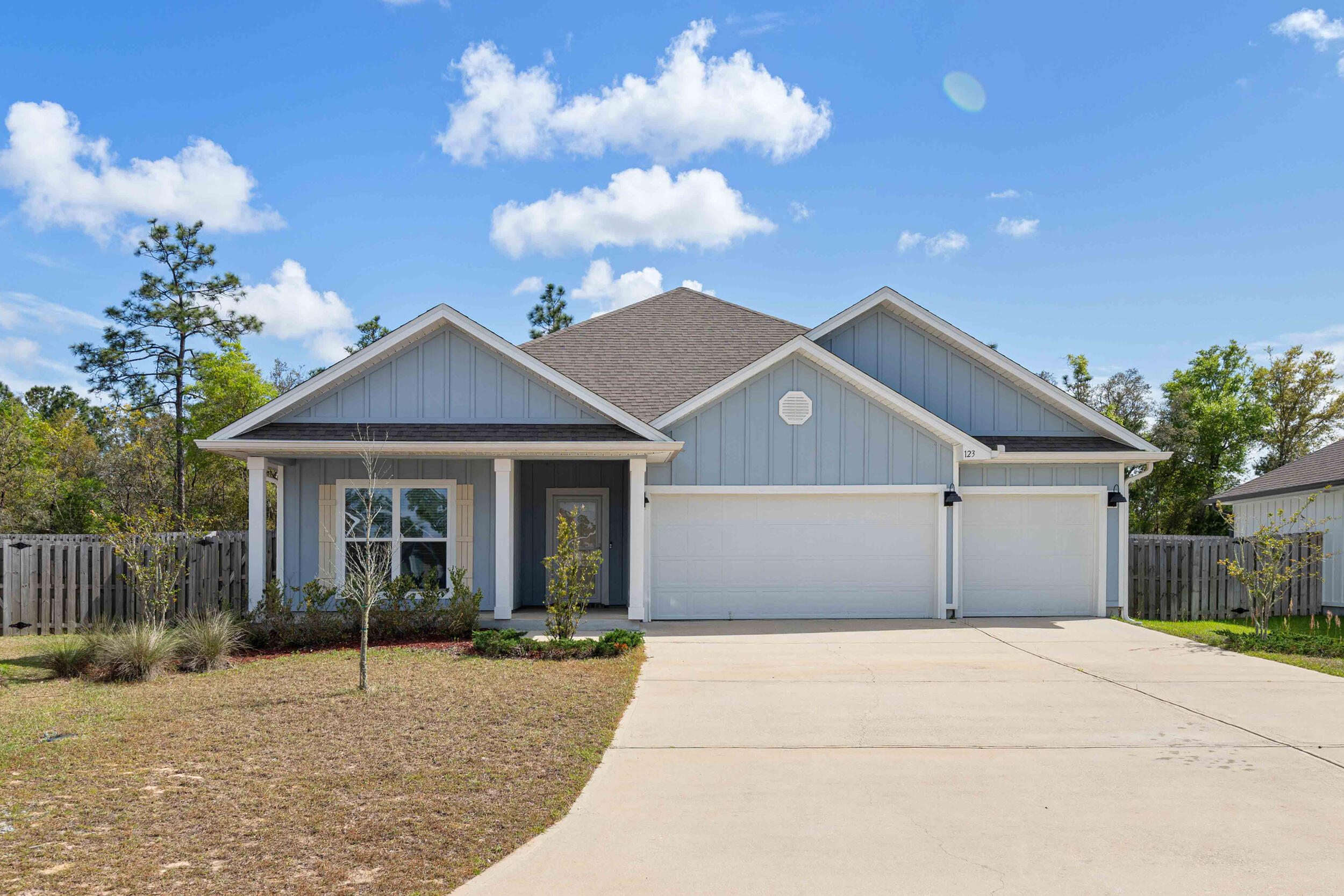 Assumable VA loan available at 2.5% with an approximate balance of $375,000. In 123 Hobson Ave, space, function, and comfort all show up ready to impress. This 4-bedroom, 3-bath home with a 3-car garage sits tucked away on a cul-de-sac, giving you both privacy and room to spread out.

Inside, the layout works just right. You've got an open living space anchored by a large breakfast nook and a separate dining area, perfect for everything from weeknight dinners to weekend hosting (or let's be honest... spreading out paperwork and calling it productive).

The kitchen delivers where it counts with granite countertops, stainless steel appliances, an island bar, and a pantry that actually holds everything it's supposed to. The air fryer will finally have its own spot OFF the counter. The primary suite is set up as a true retreat with a walk-in closet, double vanity, garden tub, and separate shower, because sometimes you need options.

Throughout the home, you'll find trey ceilings with crown molding and durable LVP flooring that keeps things both elevated and low-maintenance. This home has been pristinely kept and will make the perfect place to call YOURS.