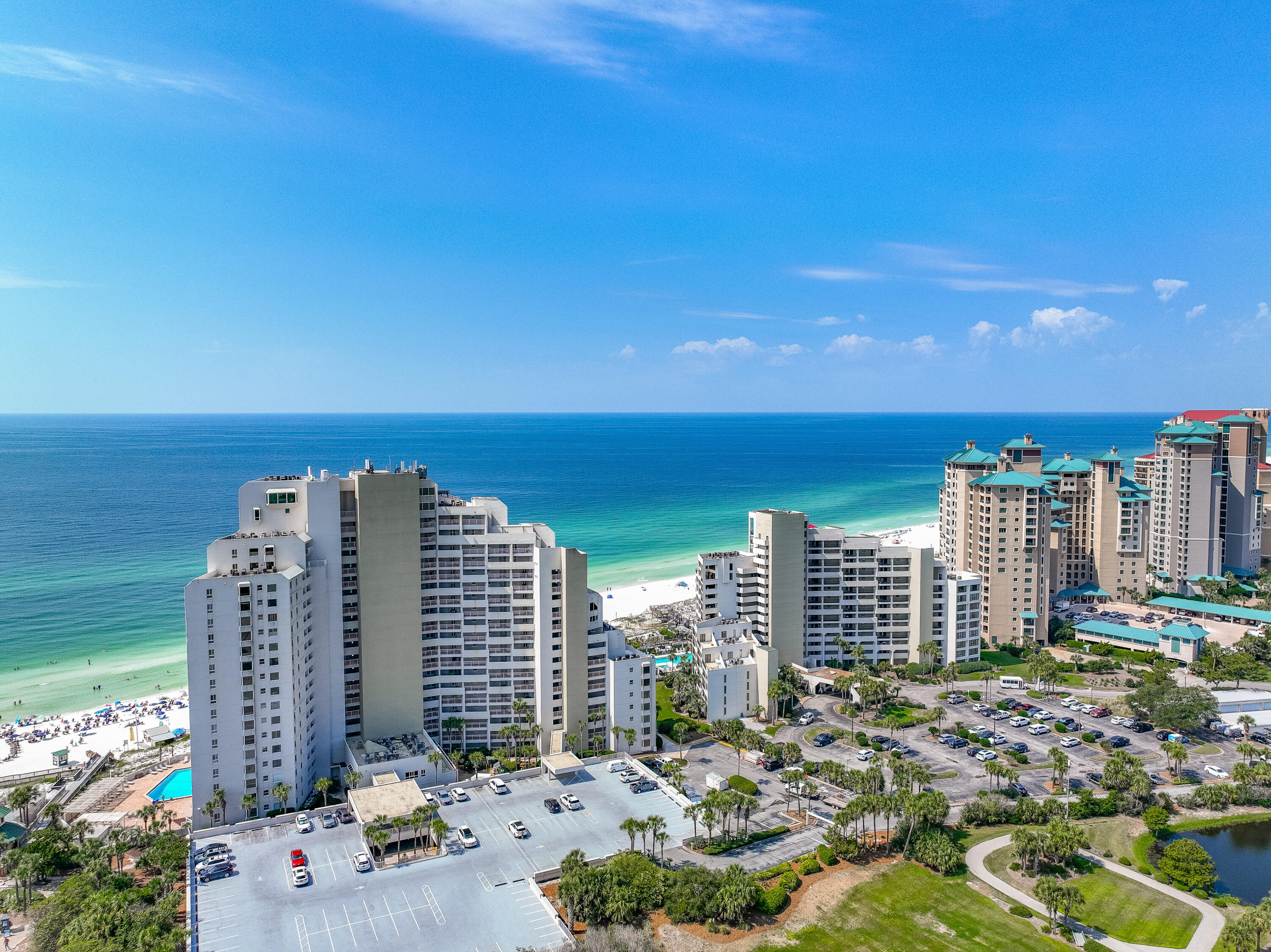 Magnificent View. Unit has $34,000 on the books already for this year. 2-bed, 2-bath unit with Sandestin Golf & Beach Resort amenities. The SW views of the sunset and private balcony. Updated unit with feature wall, fresh paint, new lights, freshly painted cabinets.   
Sandestin Resort offers a variety of amenities and restaurants.
