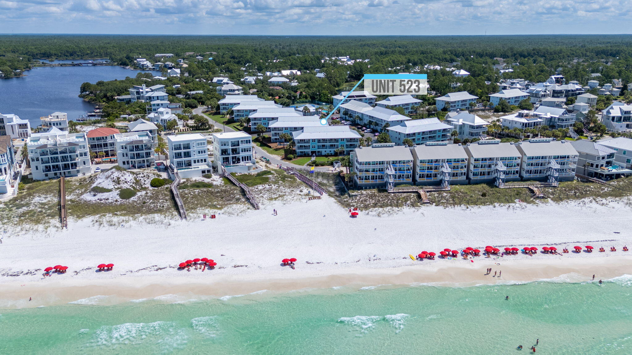 BEST VALUE CONDO at BEACHSIDE VILLAS on 30A. Closest to the Beach Access. Welcome to Unit 523, a fully renovated condo in Santa Rosa Beach located on the highly sought-after east end of Scenic Highway 30A near Alys Beach and Rosemary Beach. This unit stands out as one of the closest to beach access, placing you just minutes from the Gulf of Mexico and one of the widest, most uncrowded stretches of shoreline along 30A, a key driver for both lifestyle appeal and vacation rental demand. This turnkey 30A condo features updated interiors with a clean, modern coastal design that resonates with today's travelers and guests, allowing for immediate use or income generation without additional investment. Beachside Villas has completed major exterior upgrades, offering added confidence with reduced maintenance concerns and long-term durability. Located near 30Avenue, Alys Beach, and Rosemary Beach, this property is surrounded by high-end dining, boutique shopping, farmers markets, and year-round events that consistently support strong occupancy and repeat visitors. Ideal for investors seeking a high-demand Airbnb or VRBO property near 30A, or buyers looking for a low-maintenance second home near the beach, this opportunity delivers location, condition, and income potential without the premium pricing of Gulf-front real estate.