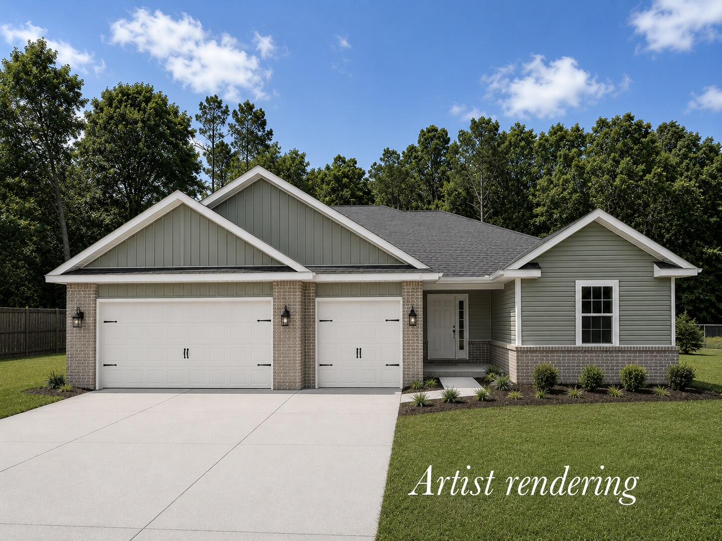This Plan Features: 2 x 6 Exterior Construction, 3 CAR GARAGE, 4BR/3BA & Breakfast Cafe * 10 Ft Ceilings & Laminate Wood Plank Flooring in Main Living Areas * Granite Countertops Kitchen & Baths * Tile Flooring in all Baths* Kitchen: Granite Island, Stainless Steel Appliances & Walk In Pantry * Soft Close Cabinetry * Main Suite w/ Trey Ceiling & Main Bath with Builders Signature Zero Entry Walk in Tile shower w/ 2 Shower Heads, Separate Soaking Tub, Double Vanities & Large Walk-in Closets * Ceiling Fans All Bedrooms, Family Rm & Rear Covered Lanai * Irrigation & more.