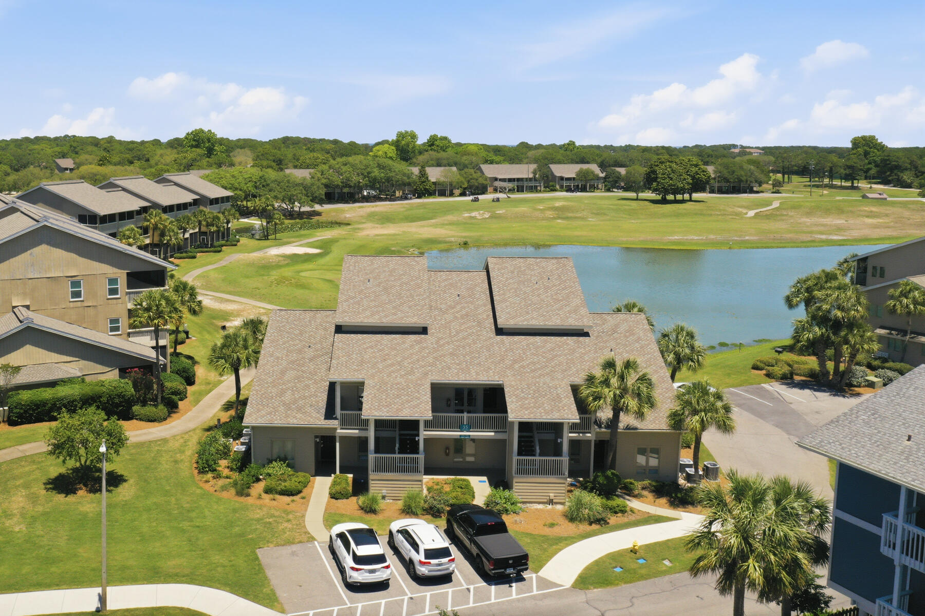 Experience living coastal at it's finest in this beautifully appointed 2-bedroom, 2-bath lake front condo in the sought-after Miramar Beach Florida. Perfect as a primary residence or vacation getaway, this condo combines serene golf course and lake views with easy access to our sugar-white beaches and emerald waters. 
Step inside to an inviting open-concept living/dining area filled with natural light and picturesque views of the manicured fairways. The well-equipped kitchen features soft-close cabinets with ample space, all appliances and a convenient breakfast bar for casual meals.Both the living room and master bedroom provide black-out window treatments for the ultimate sleep. 
The spacious master suite offers a peaceful retreat with it's renovated bathroom, lake and golf course views and brand new window and slider door leading out to one of two screened in lanais.
In addition to the brand new window and slider in the master, the slider in the living room is also brand new, the A/C is 2 years old, the water heater is 5 year old and the outside structure is all brand new.
Located in a desirable resort-style community, residents enjoy access to exceptional amenities such as the community pool, golf course, pickle ball, nearby beach access as well as shopping, dining and entertainment.
Whether you are looking for a lakefront escape or a strong rental opportunity, this condo delivers the best of both.