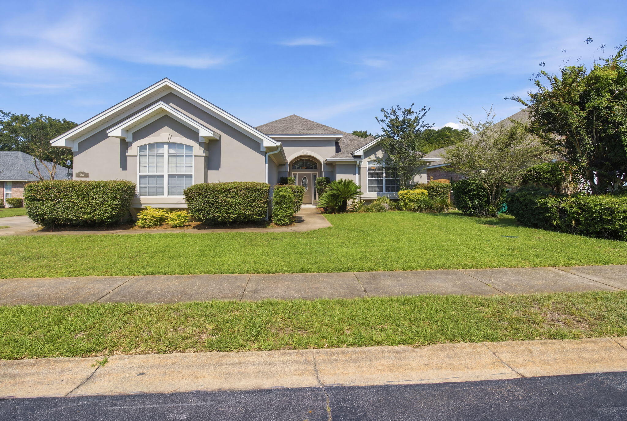 Located in the gated community of Bridgeport Colony, where you'll find mature landscaping and a community pool, this beautifully maintained home offers a rare combination of space, privacy, and convenience--just minutes from Eglin Air Force Base, Hurlburt Field, shopping, and the white-sand beaches of the Emerald Coast. Situated on a desirable corner lot, this 3-bedroom, 3-bath residence features generously sized bedrooms with ample closet space and a spacious, functional layout ideal for both everyday living and entertaining. The oversized primary suite includes a well-appointed bath with a walk-in shower and relaxing garden tub. Enjoy outdoor living with a fully fenced backyard and a covered patio, perfect for gatherings or quiet evenings at home. 2-car garage with Hurricane protection. A private water well with pump provides efficient irrigation for the property.
Major updates have already been completed, including a new roof in 2024, HVAC system in 2020, and water heater in 2023--making this home truly move-in ready.
With its prime location, thoughtful upgrades, and inviting neighborhood setting, this property is an exceptional opportunity in the heart of Fort Walton Beach.