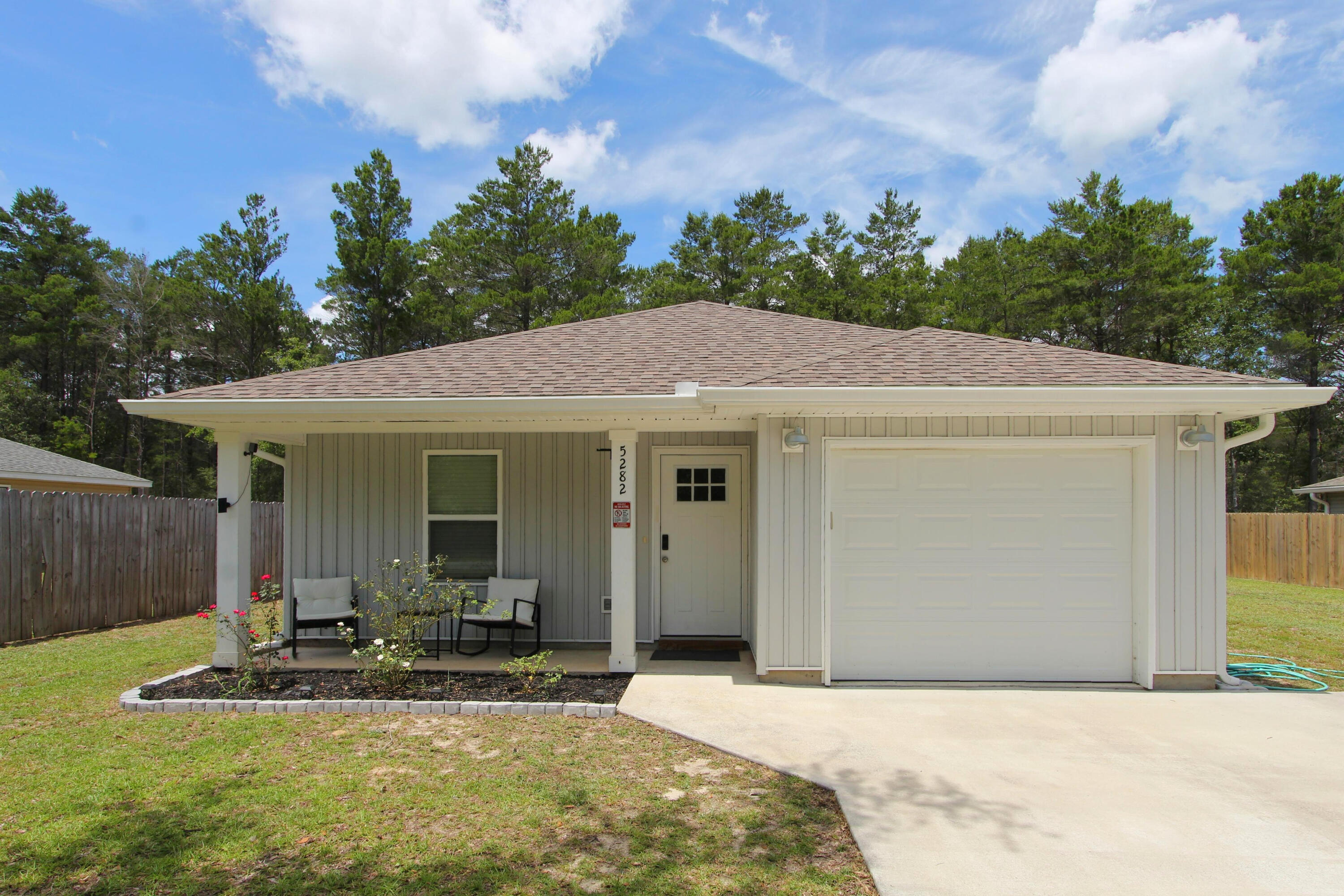 Beautiful 3-bedroom, 2-bath home offering 976 square feet of comfortable living space in Crestview. This well-maintained property features an open floor plan with seamless flow between the living, dining, and kitchen areas, creating a bright and inviting atmosphere.

The kitchen is equipped with granite countertops and ample cabinet space, while both bathrooms also feature granite countertops for a cohesive, upgraded finish. The thoughtfully designed layout maximizes functionality and comfort throughout the home.

Additional features include a one-car garage, modern finishes, and a convenient location with easy access to shopping, dining, schools, and local amenities.

Available for occupancy in September.
 Application fee is $45 per adult applicant (18 years and older). Minimum one-year lease required. Pets may be considered with owner approval and applicable pet fees/restrictions. Applicants must meet income, credit, background, and rental history requirements. Security deposit due upon lease execution. Tenant responsible for utilities and lawn maintenance unless otherwise specified. Contact listing office for application instructions and showing appointments.