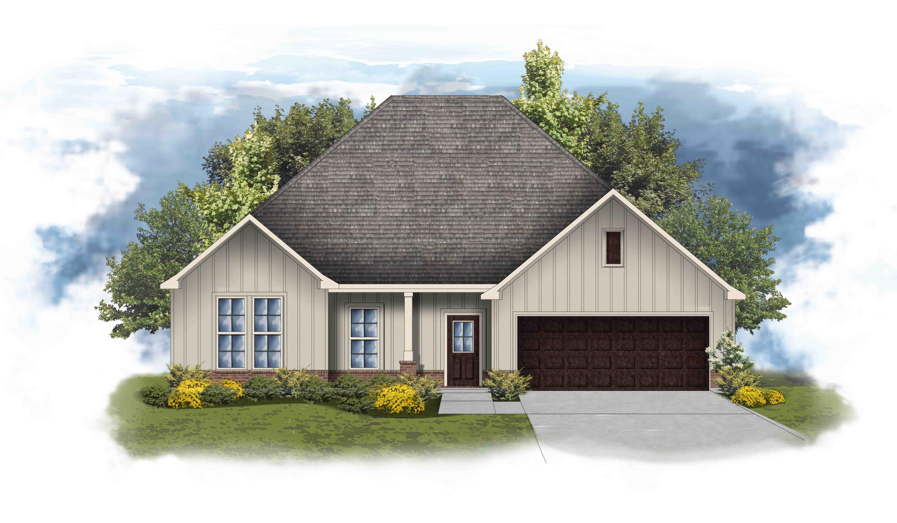 Awesome builder rate plus FREE refrigerator! Restrictions apply. 

The COMSTOCK III I in Natureview community offers a 4BR/2BA, open and split design. Upgrades added (list attached). Special Features: double vanity, garden tub, separate custom tiled shower, and walk-in closet in master bathroom, double vanity in 2nd bathroom, walk-in closet in bedrooms 2 and 3, kitchen island, walk-in pantry, boot bench in mudroom, covered porches, undermount sinks, custom kitchen backsplash, cabinet hardware, LED lighting, crown molding, ceiling fans in living and master, smart connect WIFI thermostat, framed mirrors in all bathrooms, landscaping, architectural 30-year shingles, flood lights, and more! Energy Efficient Features: water heater, electric kitchen appliance package, vinyl low E windows, and more! Energy Star Partner.