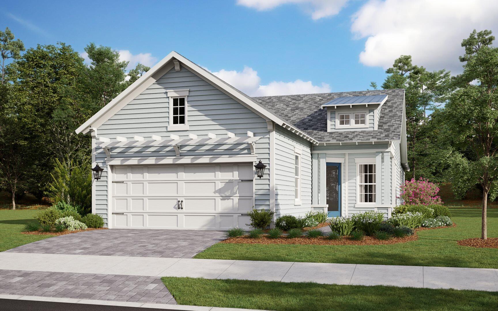 A rare quick move-in opportunity in the gated community of NatureWalk at Watersound Origins, this new construction Bonita floorplan offers 3 bedrooms, an open-concept design, and thoughtfully designed living spaces filled with natural light. The dine-in kitchen with café area and breakfast bar overlooks the spacious great room and dining area, creating the perfect setting for everyday living and entertaining. A sliding glass door opens to the back patio, while a privacy wall adds a unique touch of outdoor comfort and seclusion. The private owner's suite features dual walk-in closets, split vanities, and an oversized shower. Residents enjoy golf cart and bike access to shopping, dining, and community amenities including a resort-style pool, fitness center, pickleball, tennis, Watersound Origins Golf Course, Lake Powell, and miles of trails, all just minutes from Inlet Beach and 30A. No short-term rentals permitted. PRICES SUBJECT TO CHANGE. Photos of a decorated model home are for reference only. Actual home will differ.
